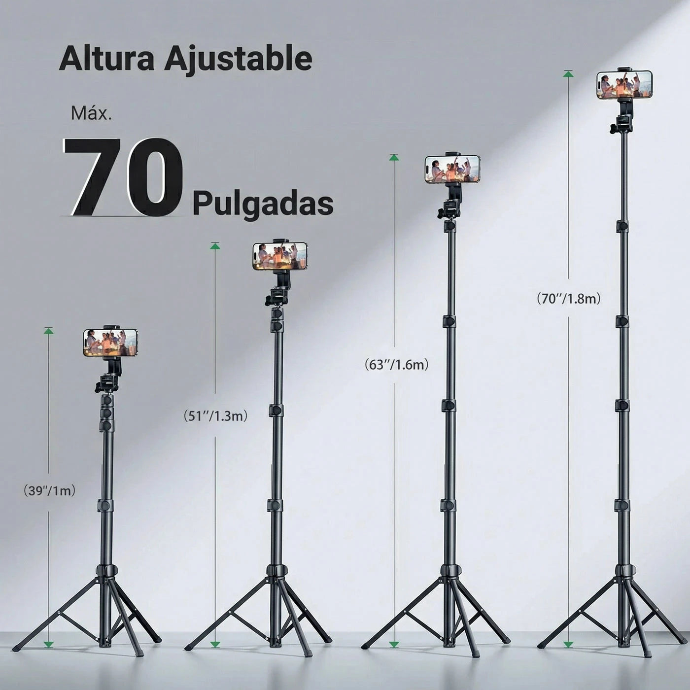 TRÍPODE 2 EN 1 BLUETOOTH PARA CELULAR Y GOPRO UGREEN 15609 - 3