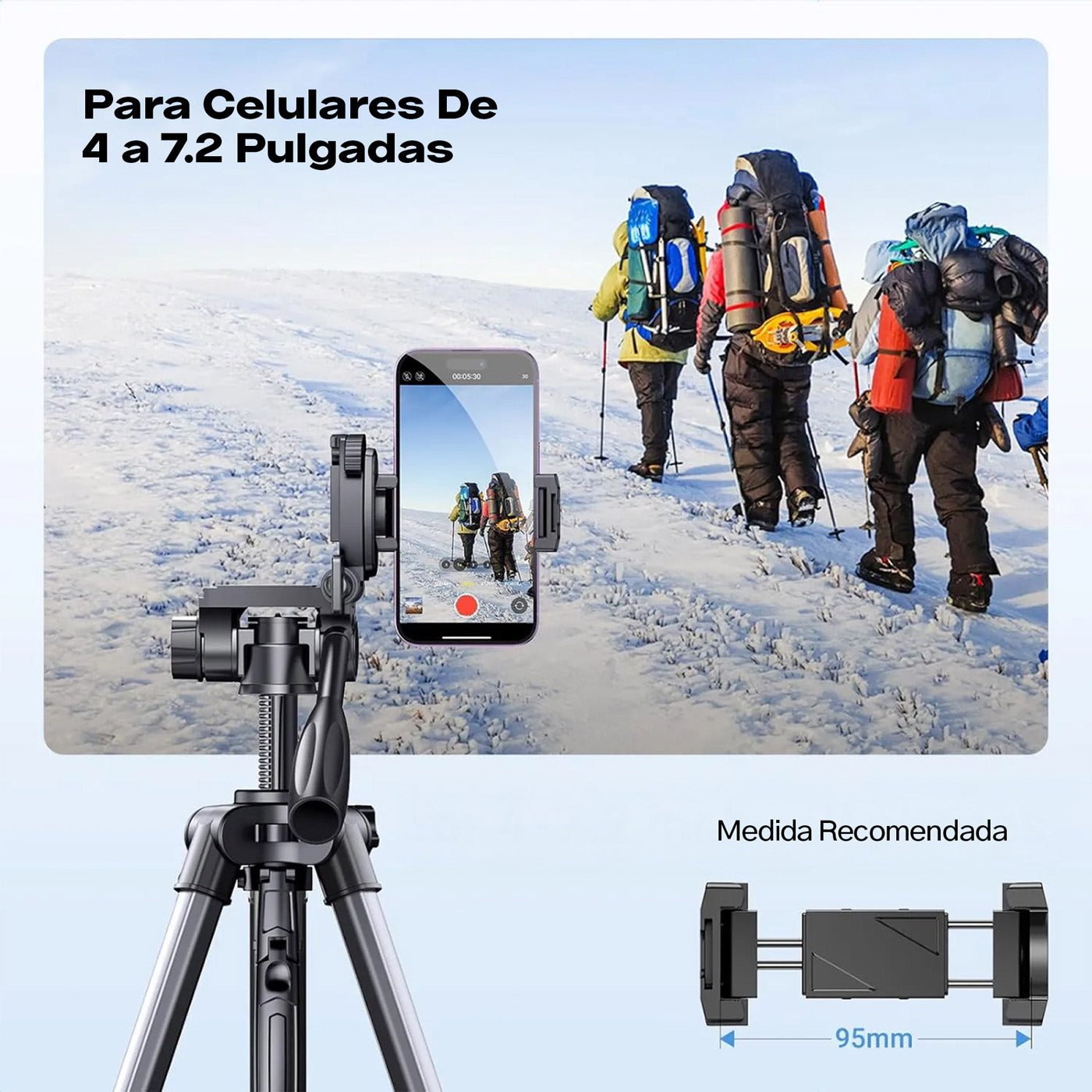 TRÍPODE PROFESIONAL PARA CELULAR Y CÁMARA UGREEN 15187 - 2