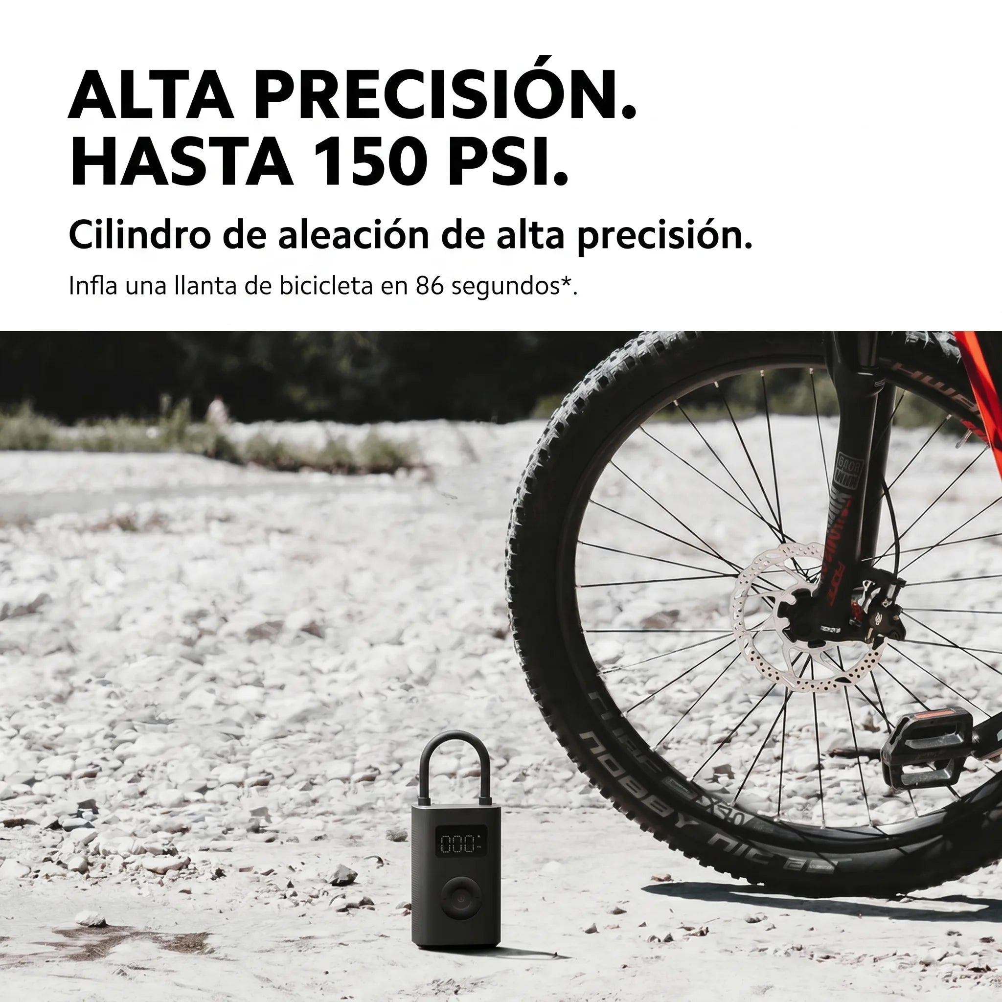 COMPRESOR DE AIRE PORTÁTIL XIAOMI 2 150 PSI BHR7112GL - 6