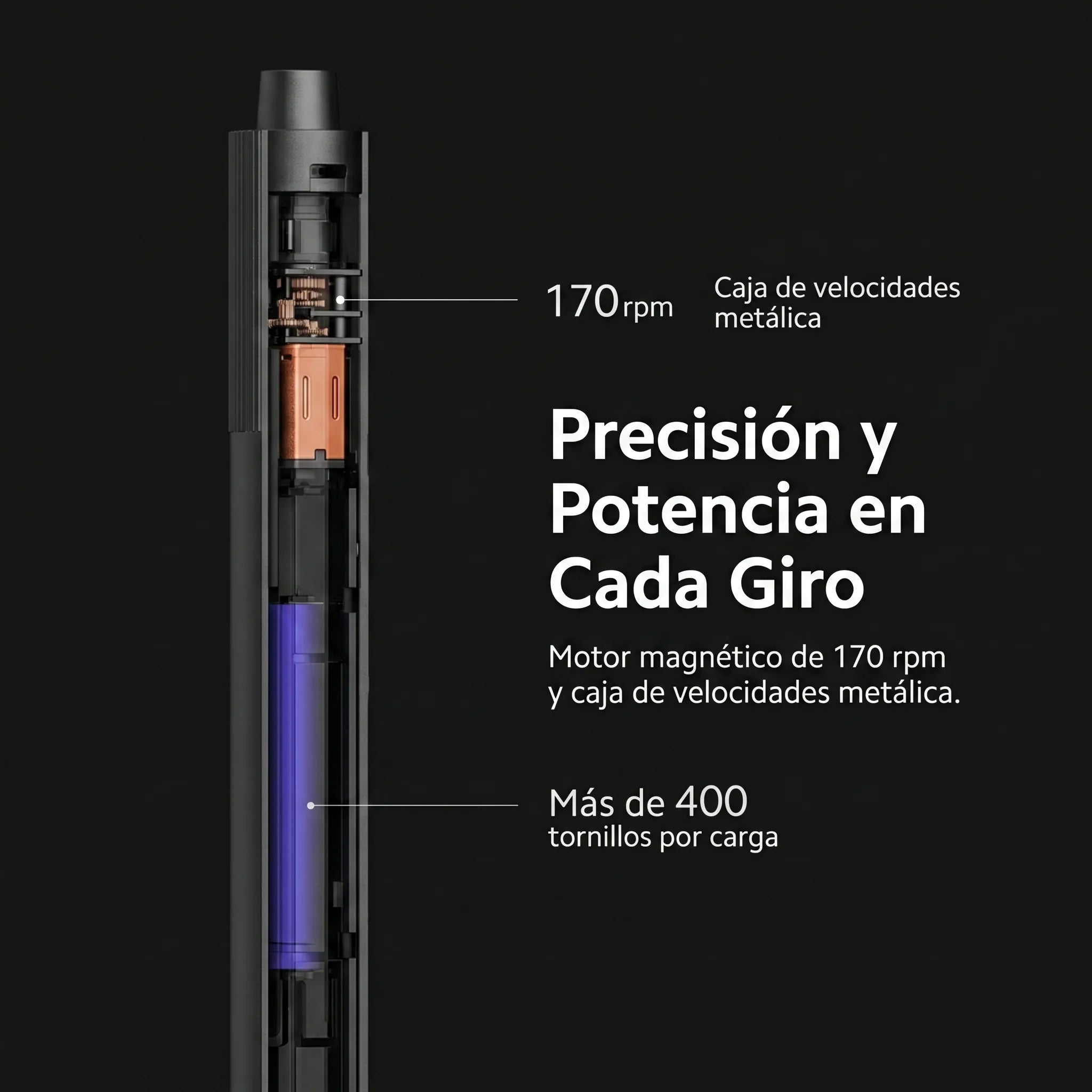 DESTORNILLADOR ELÉCTRICO DE PRECISIÓN XIAOMI BHR5474GL 24 PUNTAS - 3