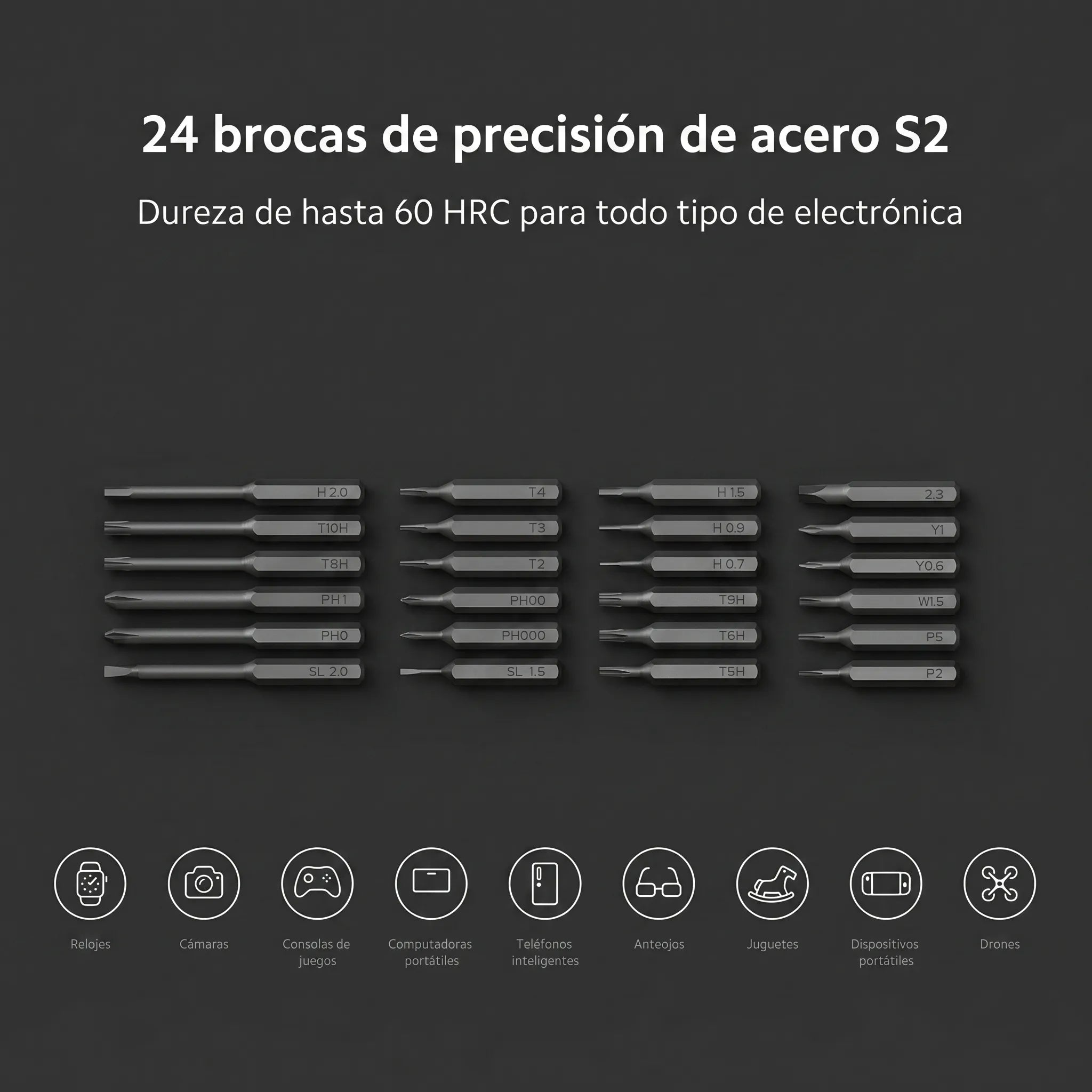 DESTORNILLADOR ELÉCTRICO DE PRECISIÓN XIAOMI BHR5474GL 24 PUNTAS - 4
