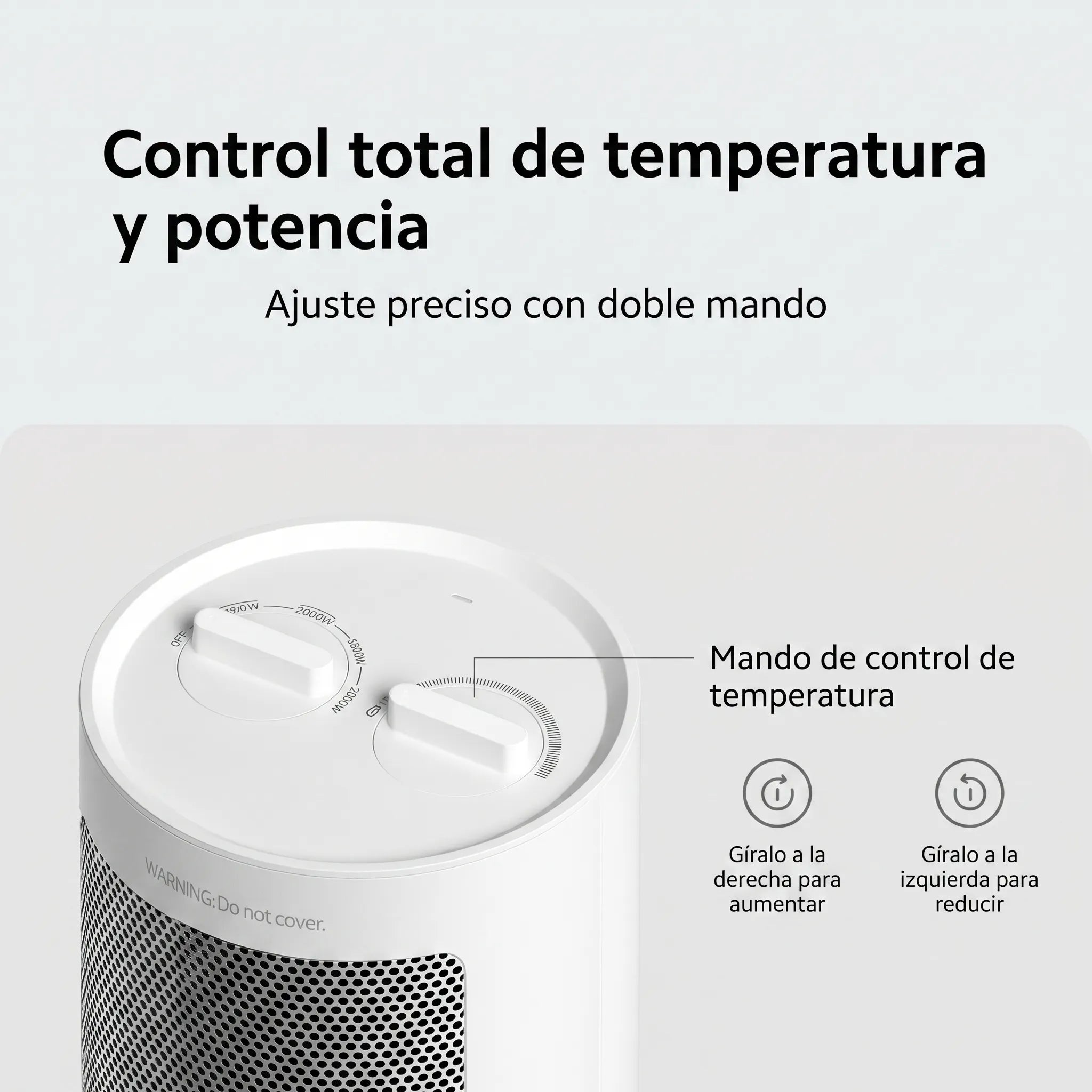CALEFACTOR XIAOMI FAN HEATER 2000W - 6