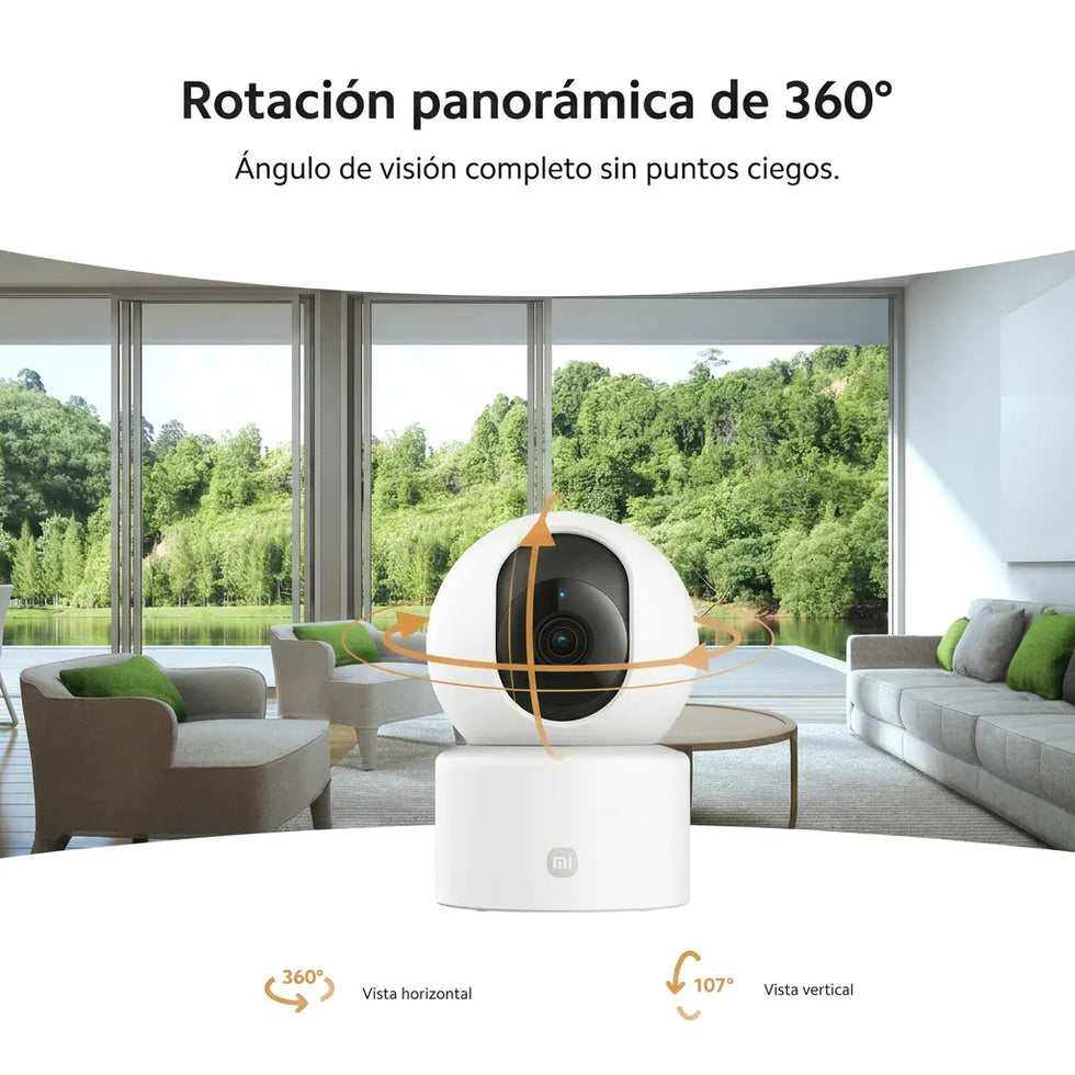 CÁMARA DE SEGURIDAD XIAOMI SMART CAMERA C301 2K 360° - 8