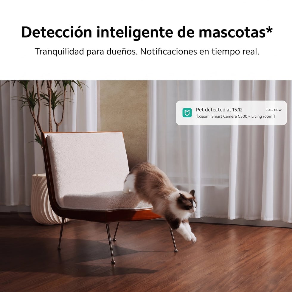 CÁMARA DE SEGURIDAD XIAOMI SMART CAMERA C500 3.5K IA - 7