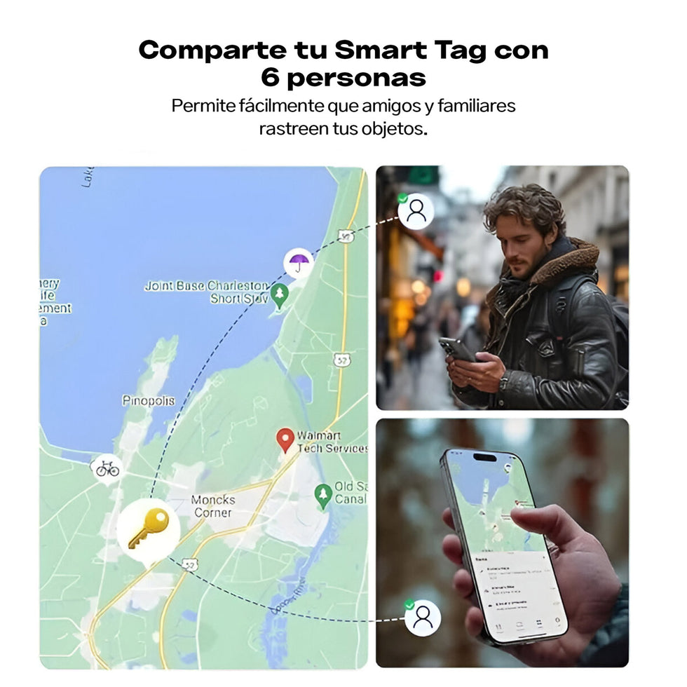 LOCALIZADOR INTELIGENTE UGREEN SMARTTAG APPLE FIND MY 60387 - 6