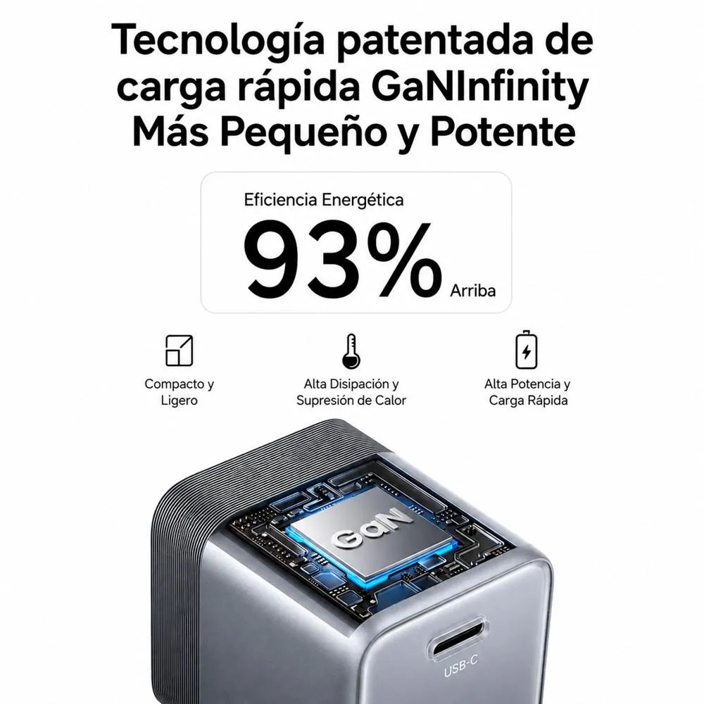 UGREEN X840 CARGADOR GAN USB C 45W - 3
