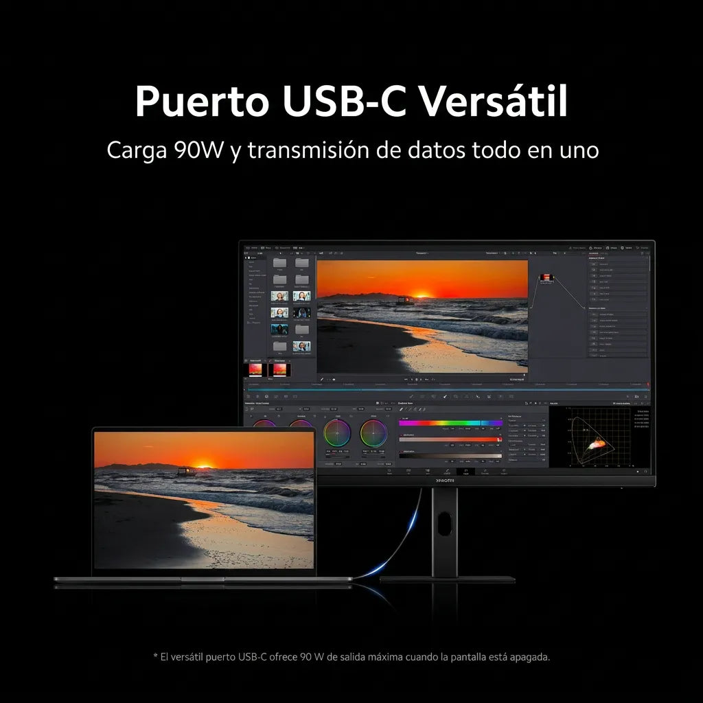 MONITOR XIAOMI A27UI IPS 27 PULGADAS UHD 4K USB-C 60HZ - 6