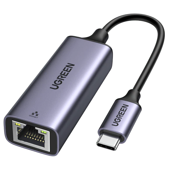 ADAPTADOR DE RED UGREEN USB-C A GIGABIT ETHERNET RJ45 50737 - 1