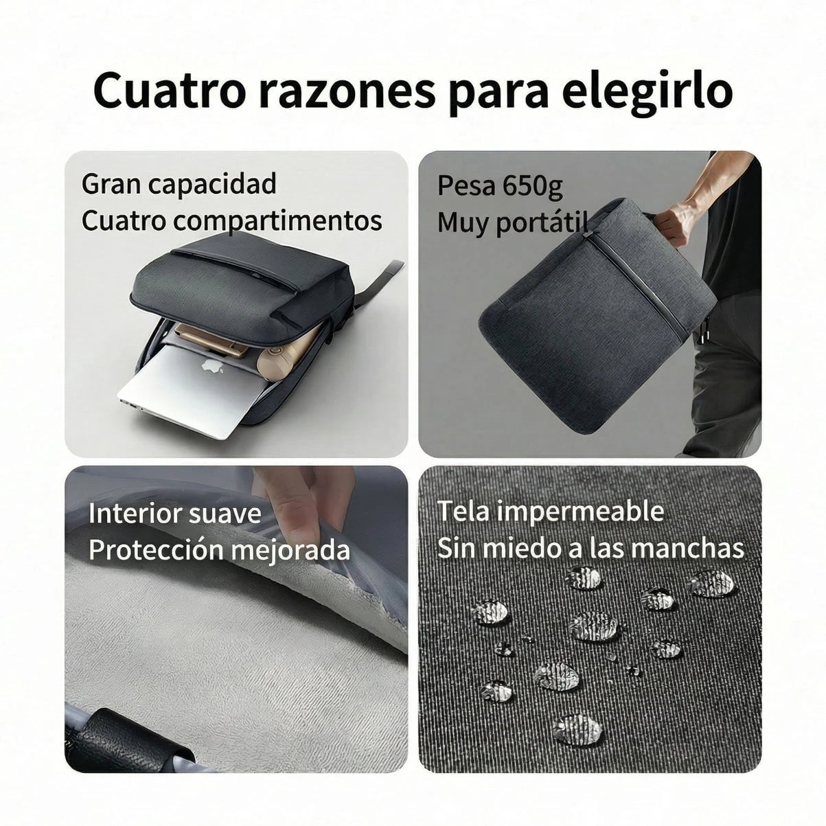 MOCHILA PARA LAPTOP 15.6 PULGADAS UGREEN B02 90798 - 5