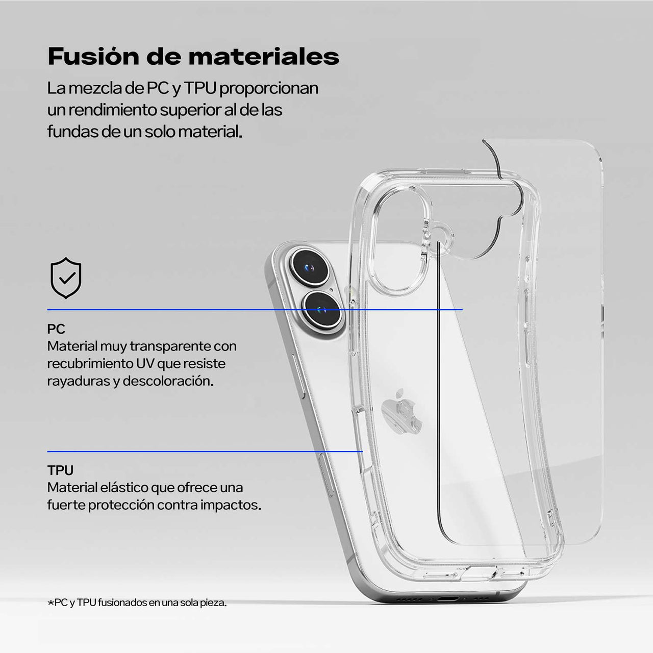 CASE RINGKE FUSION IPHONE 16 TRANSPARENTE - 2