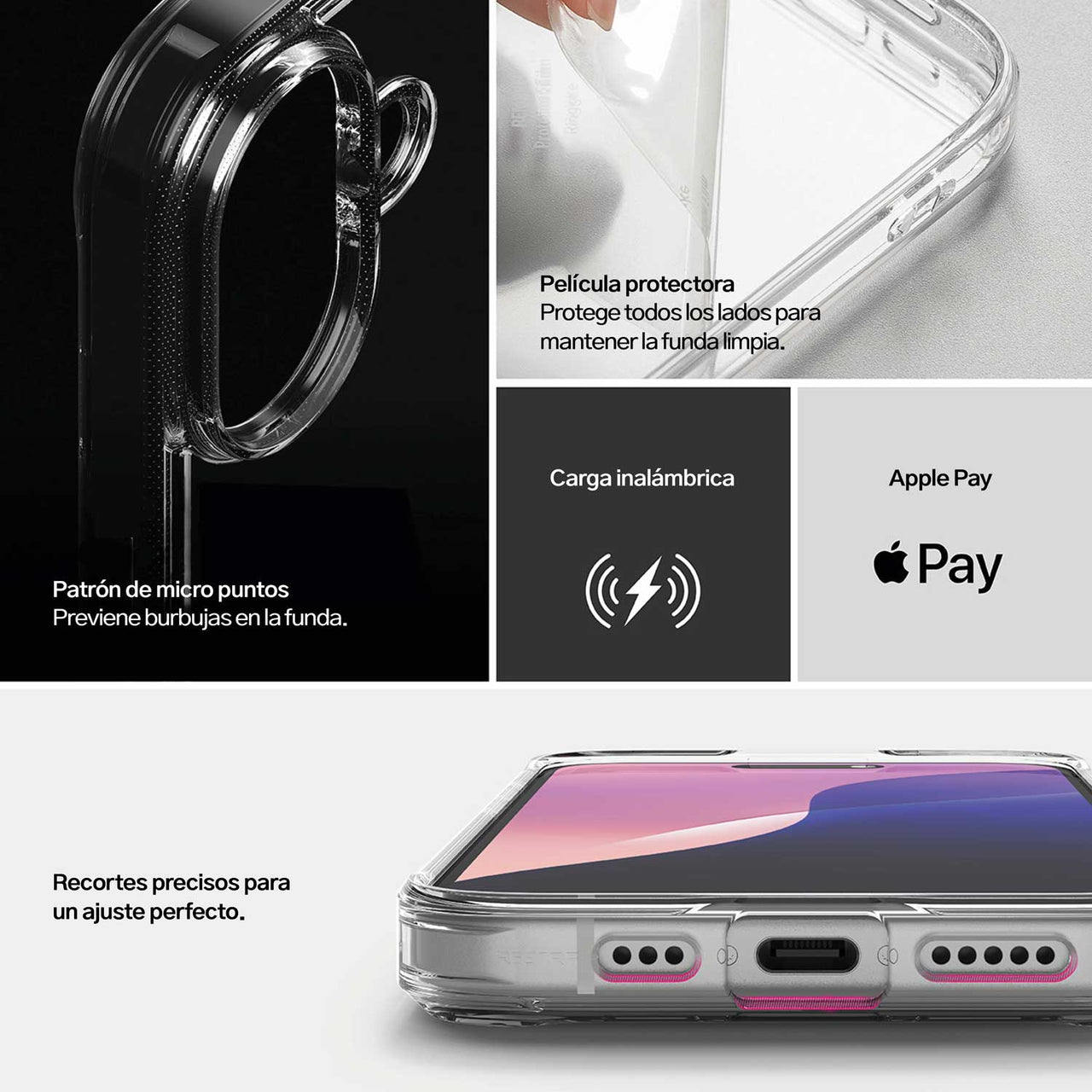 CASE RINGKE FUSION IPHONE 16 TRANSPARENTE - 7