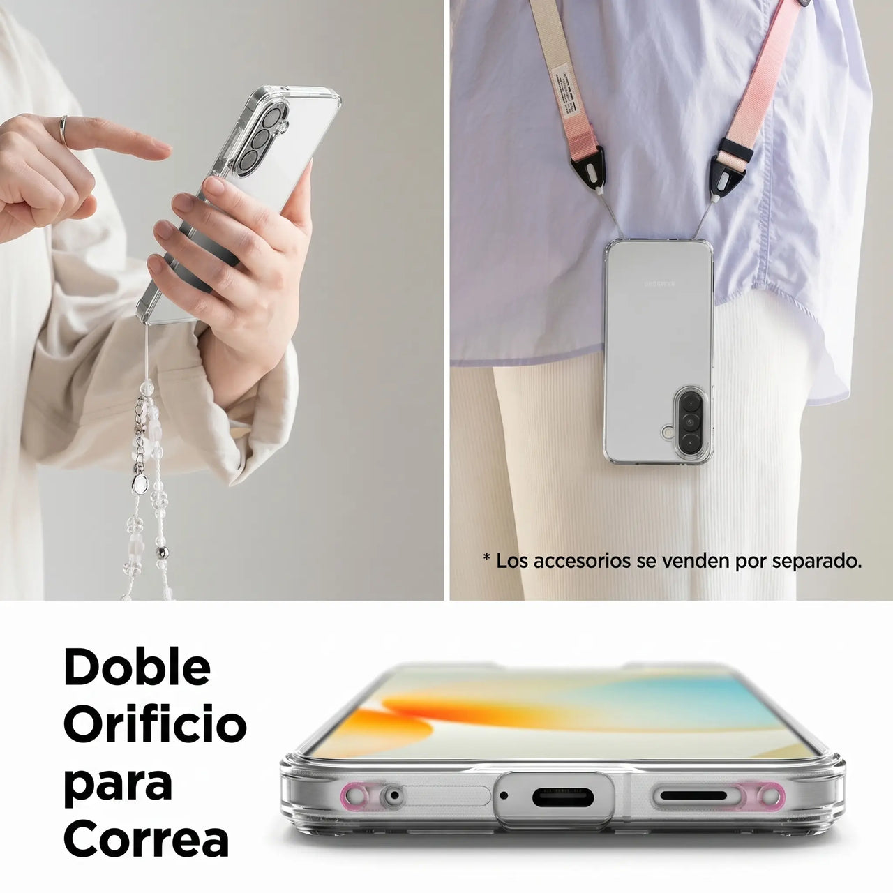 CASE RINGKE FUSION GALAXY A57 TRANSPARENTE - 7