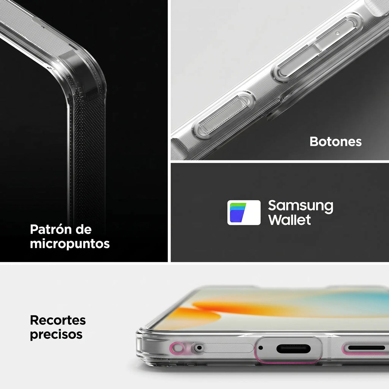 CASE RINGKE FUSION GALAXY A57 TRANSPARENTE - 8