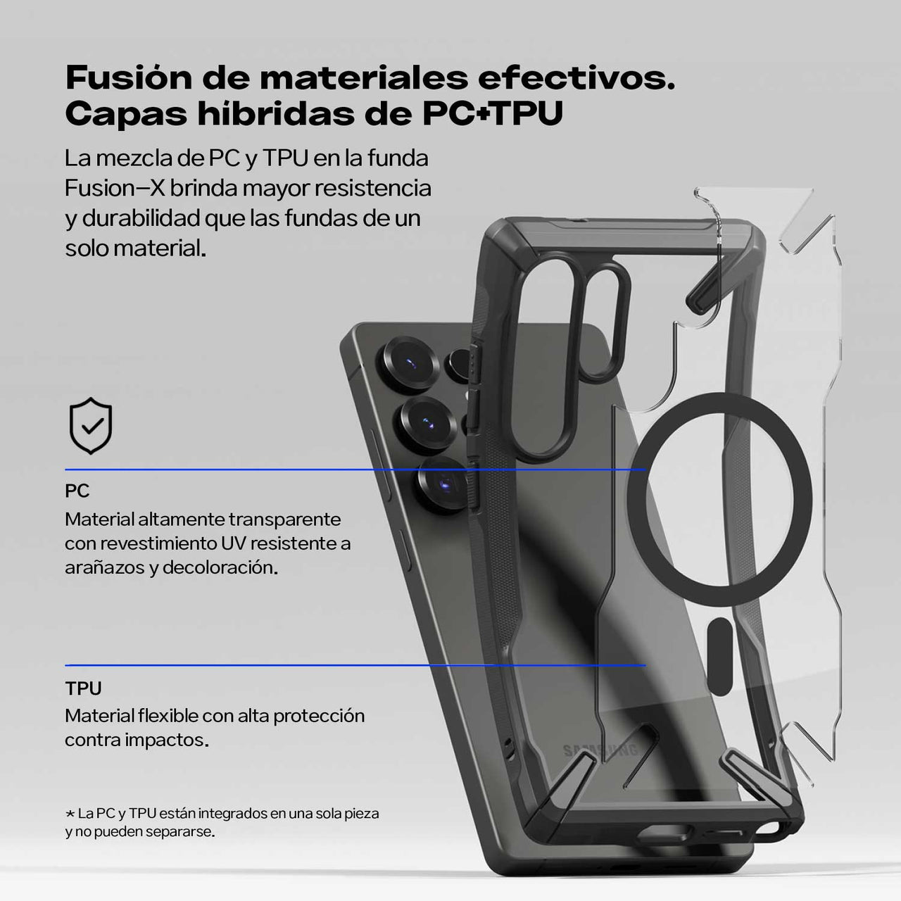 CASE RINGKE FUSION X GALAXY S25 ULTRA MAGSAFE NEGRO - 2
