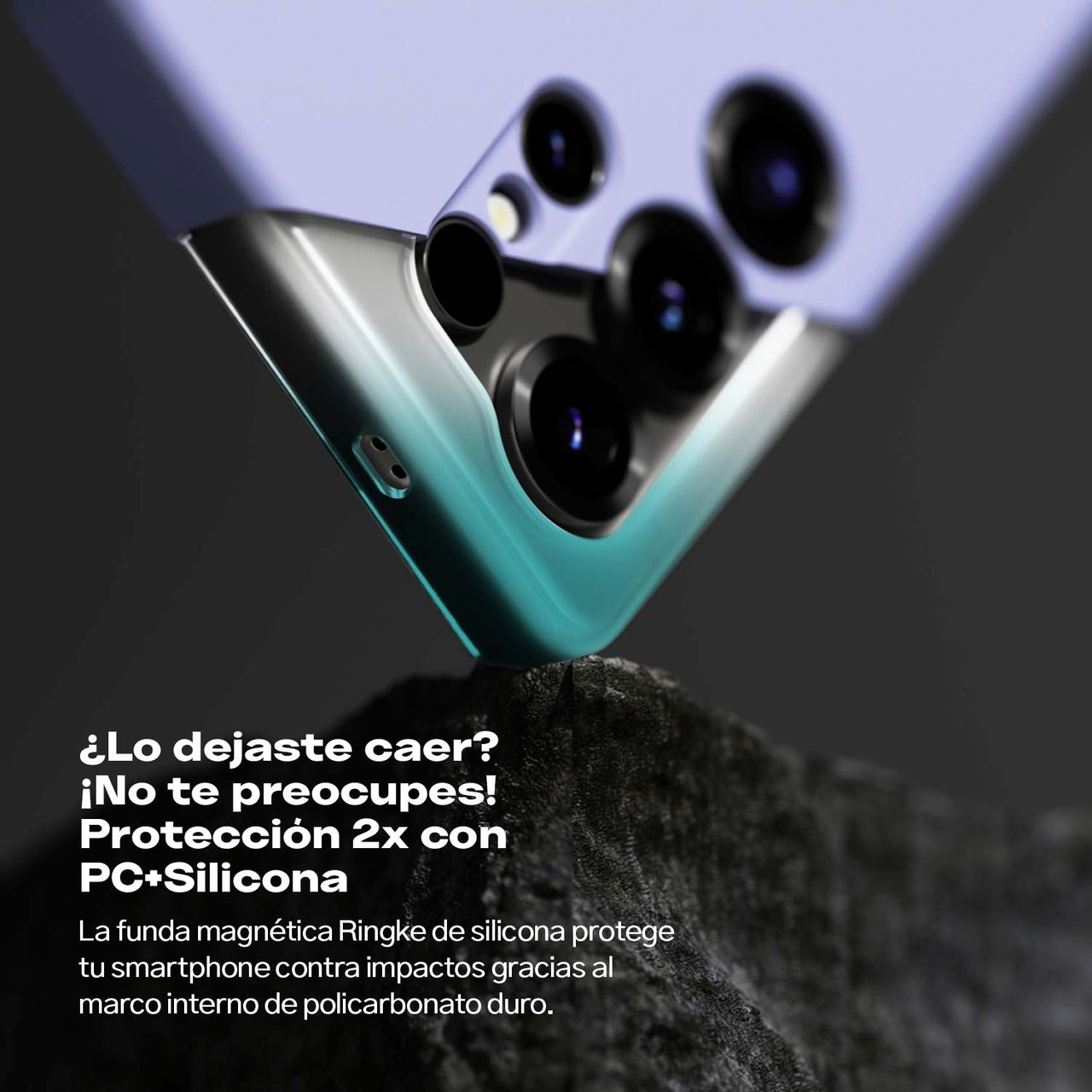 CASE RINGKE SILICONA GALAXY S25 ULTRA MAGSAFE LILA - 3