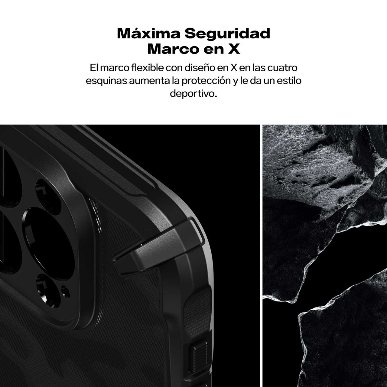 CASE RINGKE FUSION X DESIGN IPHONE 16 PRO MAX NEGRO - 6