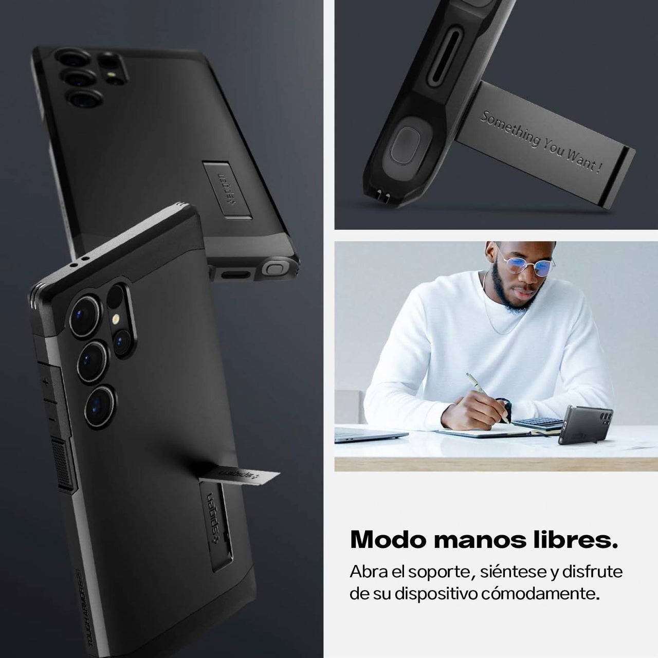 CASE GALAXY S24 ULTRA SPIGEN TOUGH ARMOR MAGSAFE NEGRO - 3