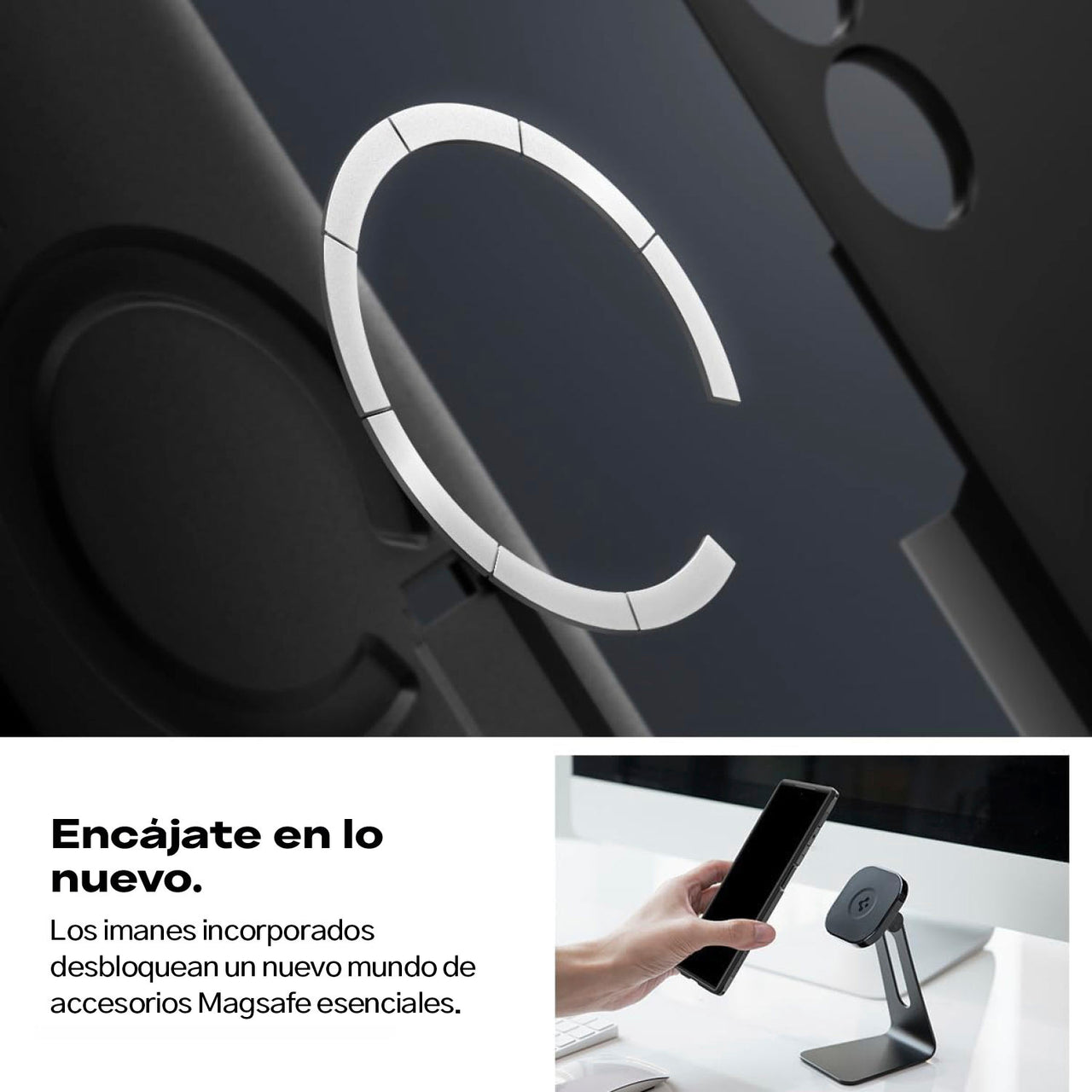 CASE GALAXY S24 ULTRA SPIGEN TOUGH ARMOR MAGSAFE NEGRO - 5
