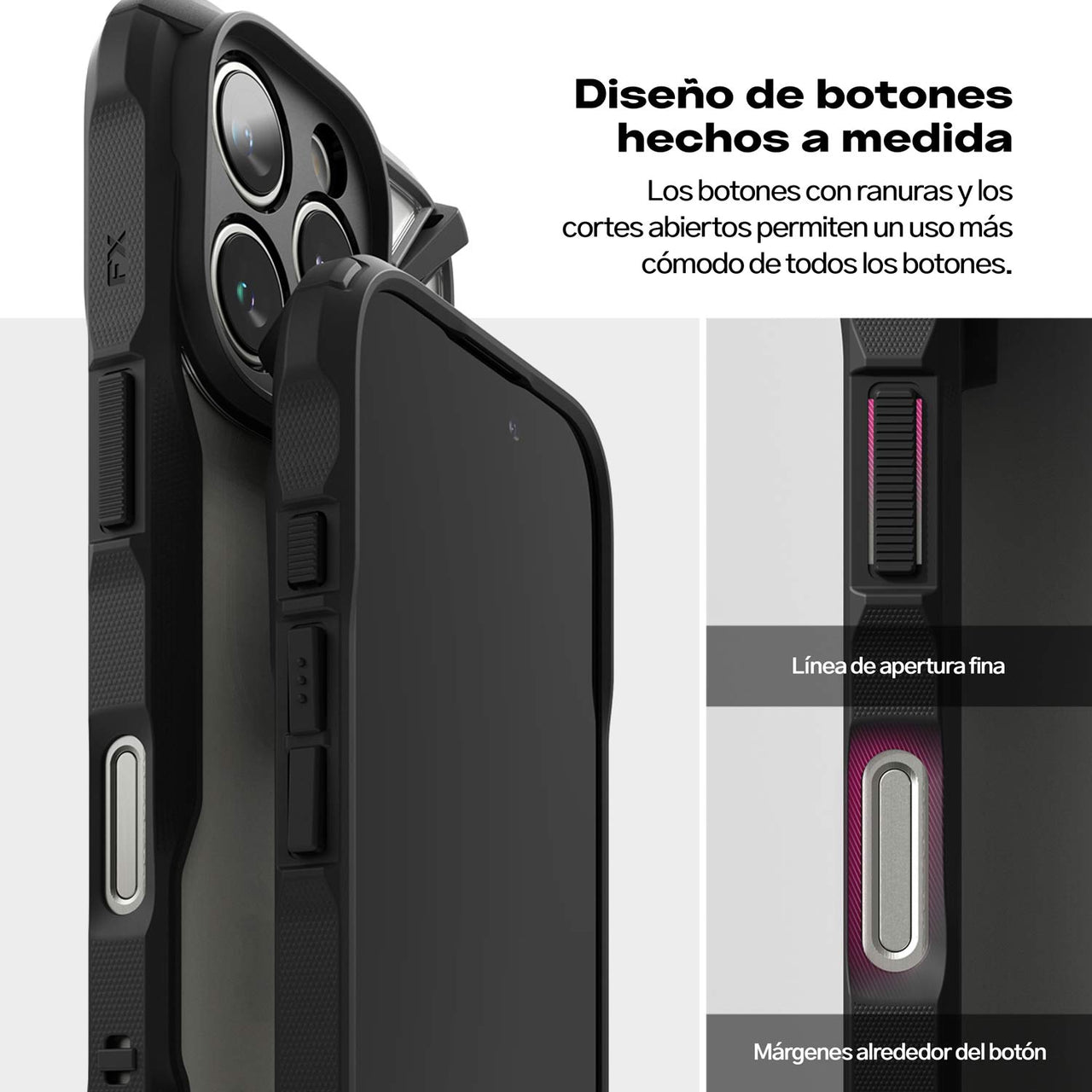 CASE RINGKE FUSION X IPHONE 16 PRO MAX NEGRO - 5