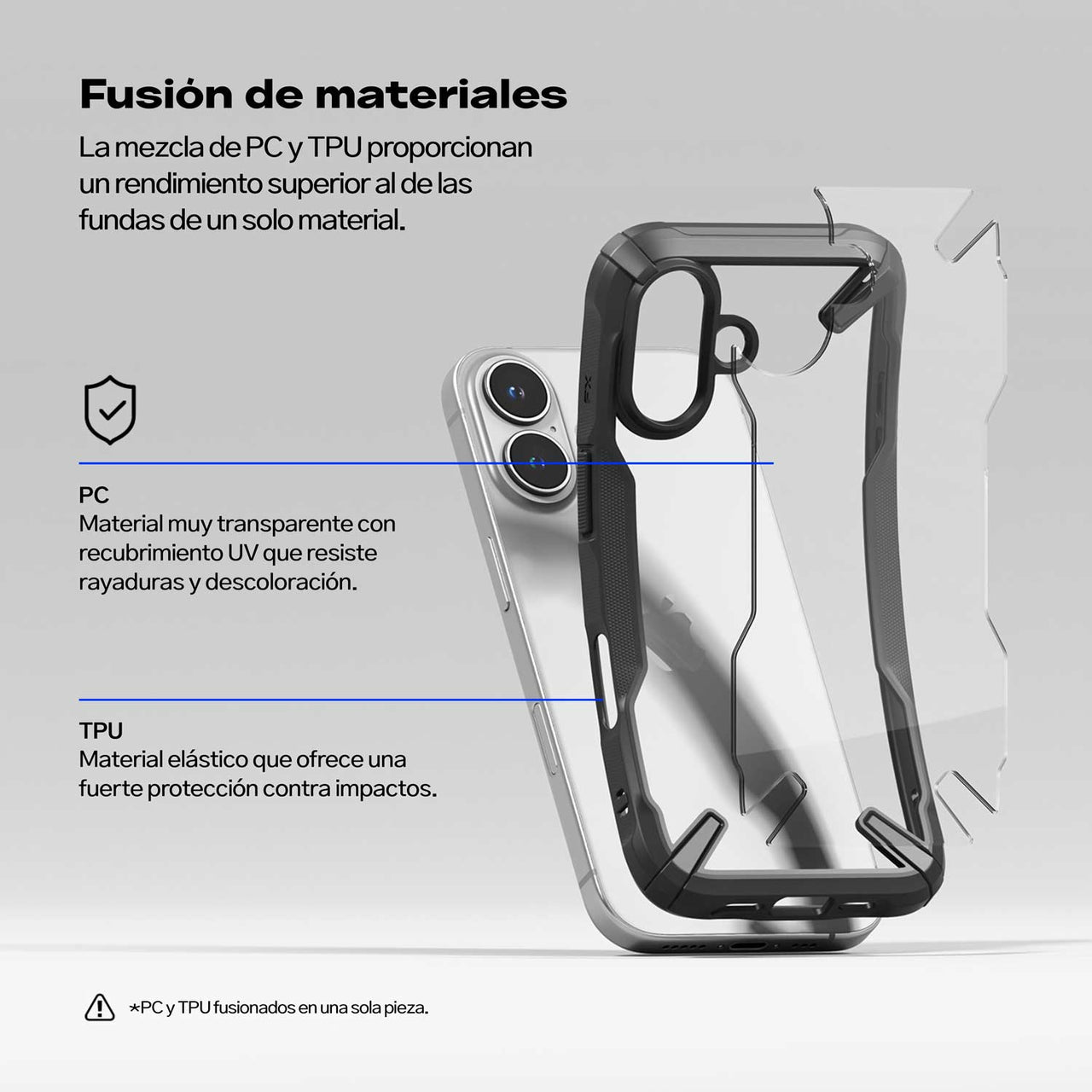 CASE RINGKE FUSION X IPHONE 16 NEGRO - 2