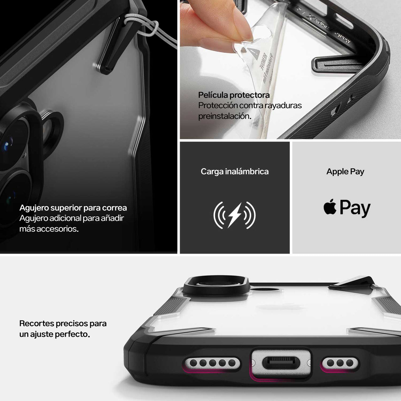 CASE RINGKE FUSION X IPHONE 16 NEGRO - 8