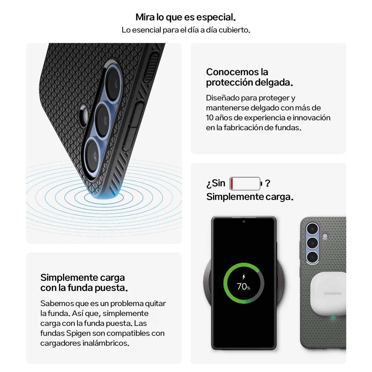 CASE SPIGEN LIQUID AIR ARMOR GALAXY S25 ULTRA NEGRO - 3