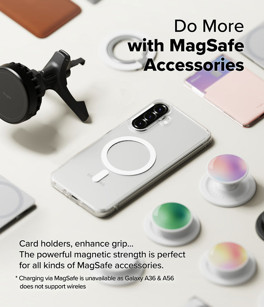 CASE RINGKE FUSION GALAXY A56 5G / A36 5G MAGSAFE TRANSPARENTE - 6