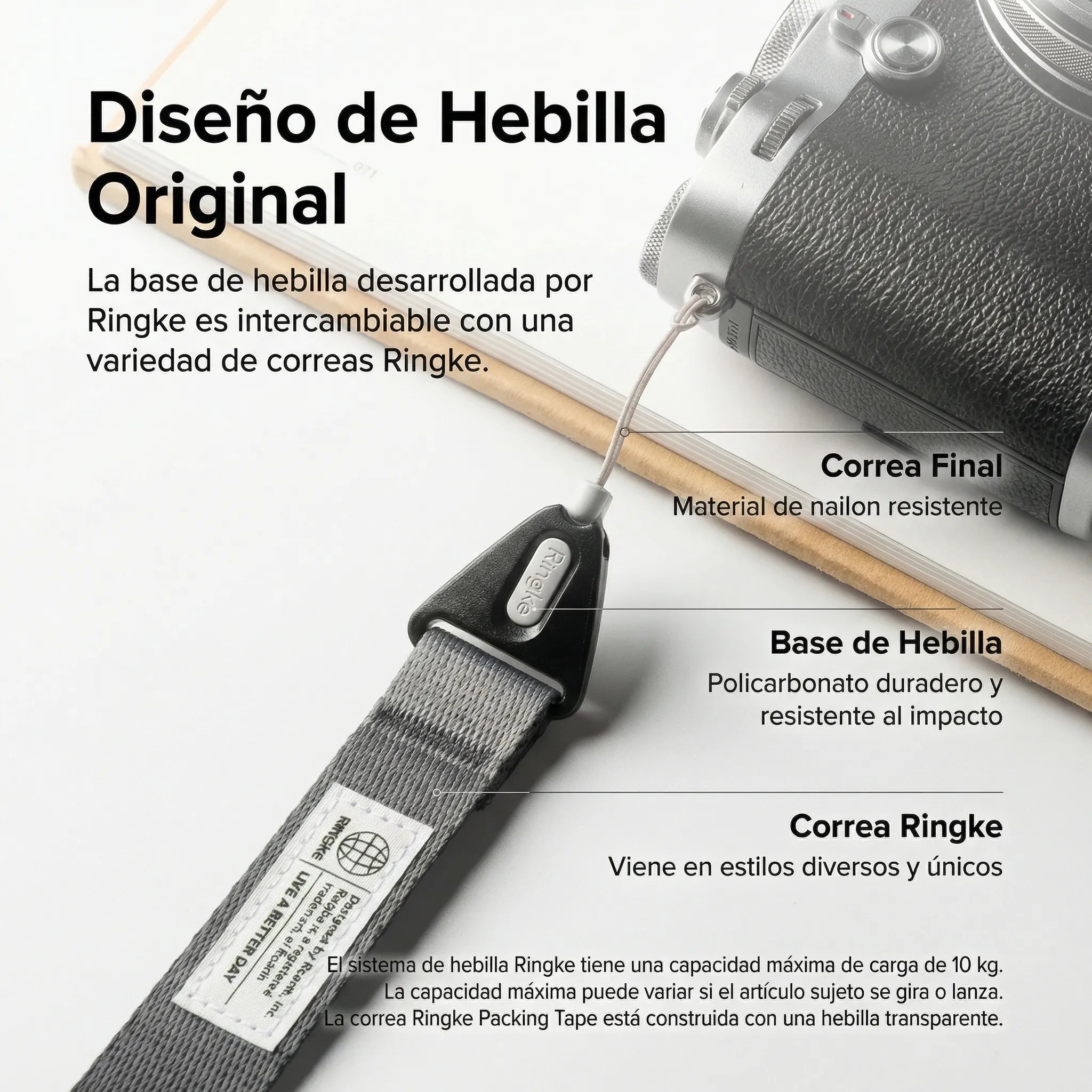 CORREA DE MANO RINGKE DESIGN HAND STRAP ASH NARANJA - 4
