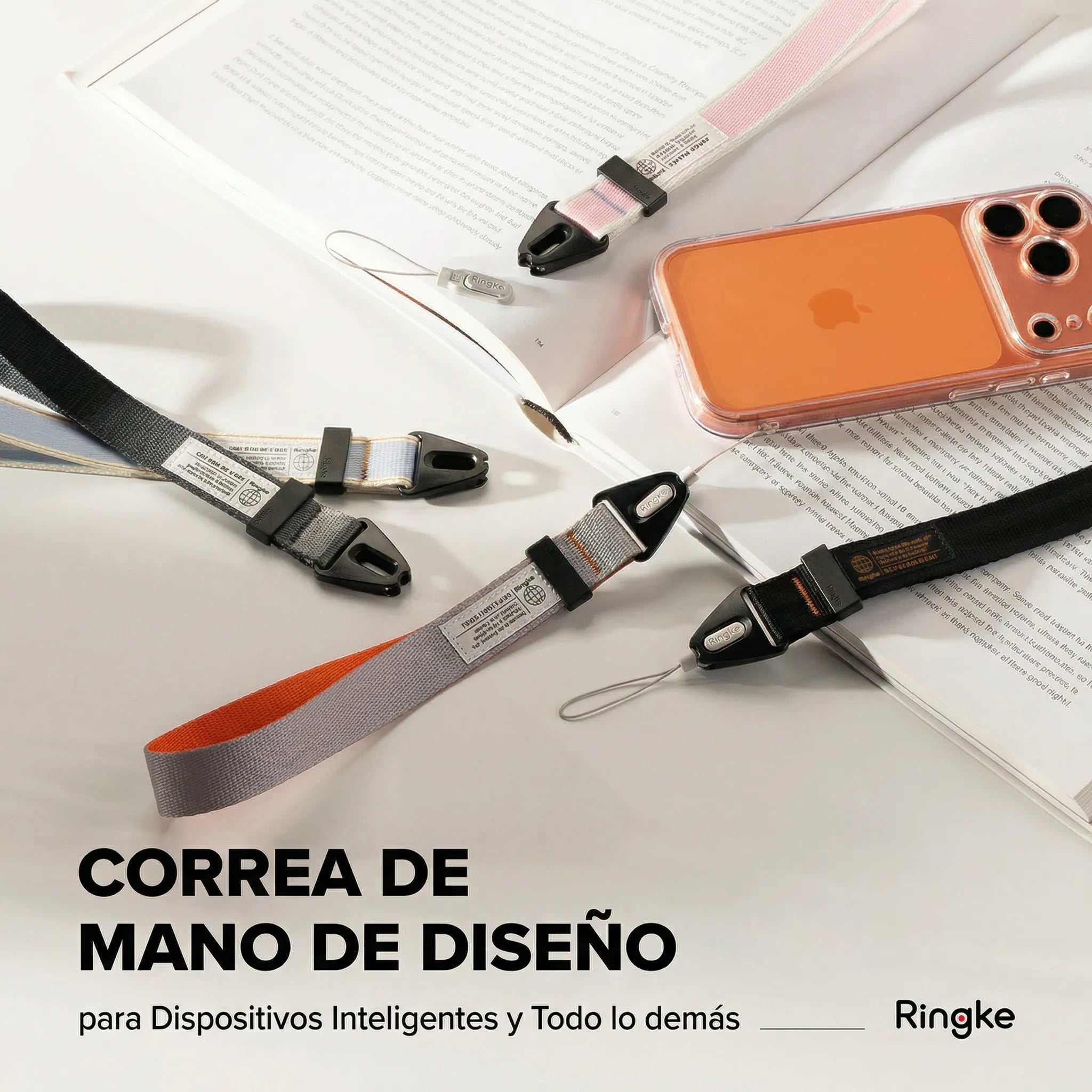 CORREA DE MANO RINGKE DESIGN HAND STRAP ASH NARANJA - 7