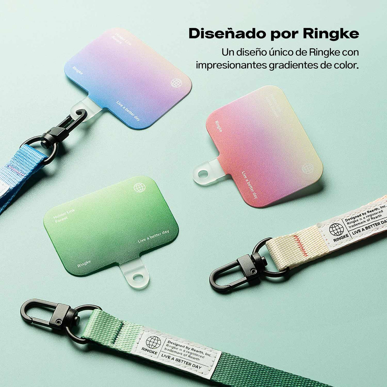 CORREA RINGKE HOLDER LINK SNAP HOOK AJUSTABLE VERDE FOREST - 5
