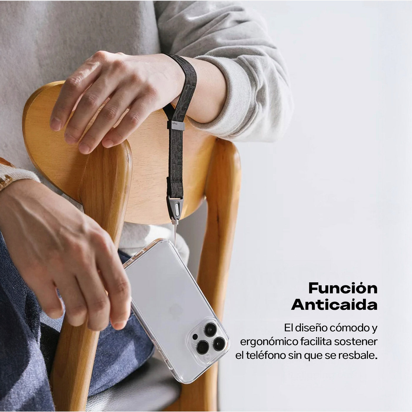 CORREA DE MANO RINGKE HAND STRAP LETTERING NEGRO - 6