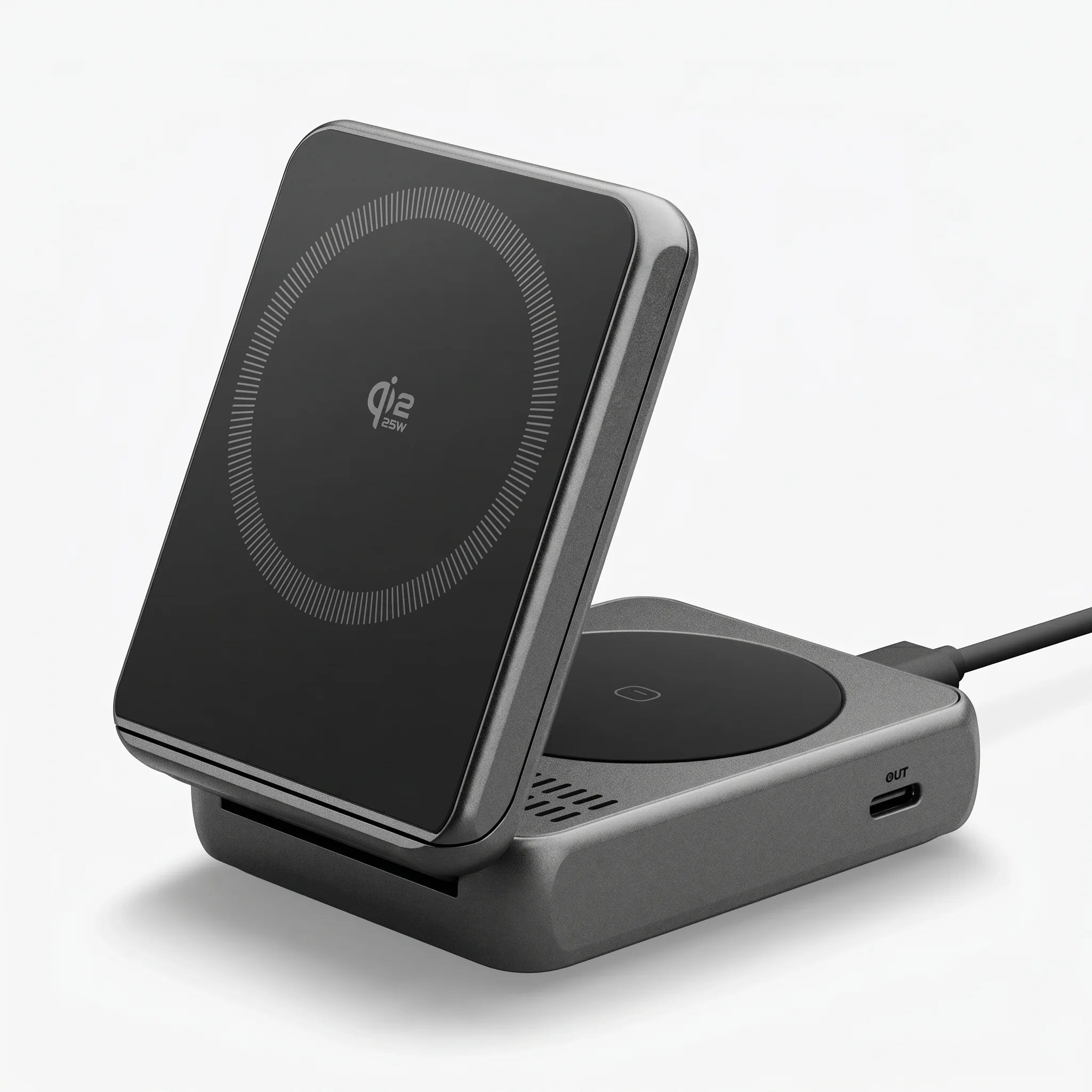 SPIGEN CARGADOR INALÁMBRICO MAGNÉTICO 2 EN 1 QI2.2 25W - 10