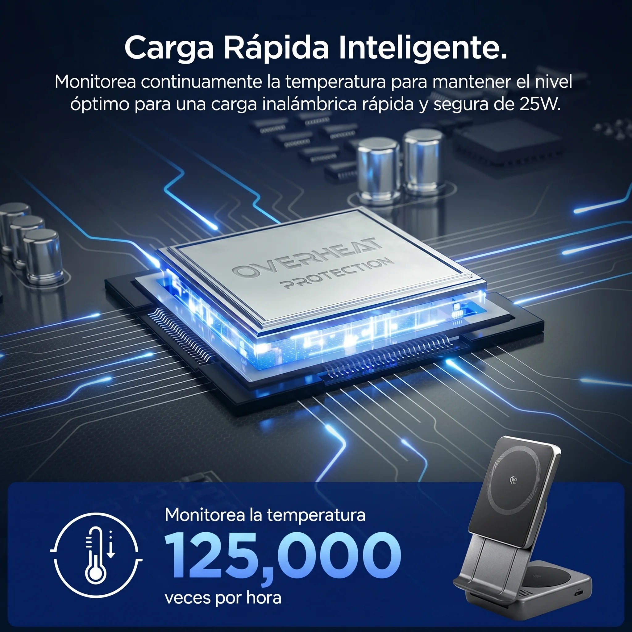 SPIGEN CARGADOR INALÁMBRICO MAGNÉTICO 2 EN 1 QI2.2 25W - 6