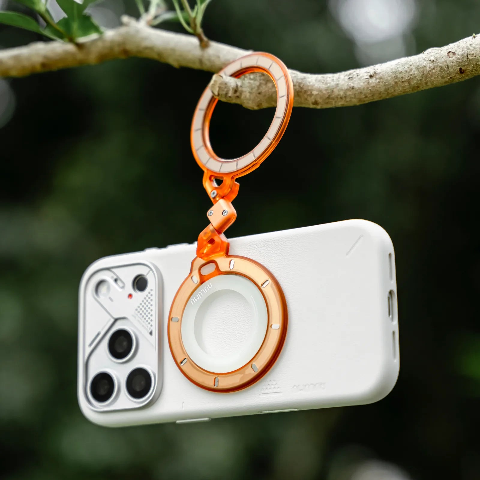 AULUMU G09 GHOST SOPORTE MAGSAFE 360° ORANGE - 2