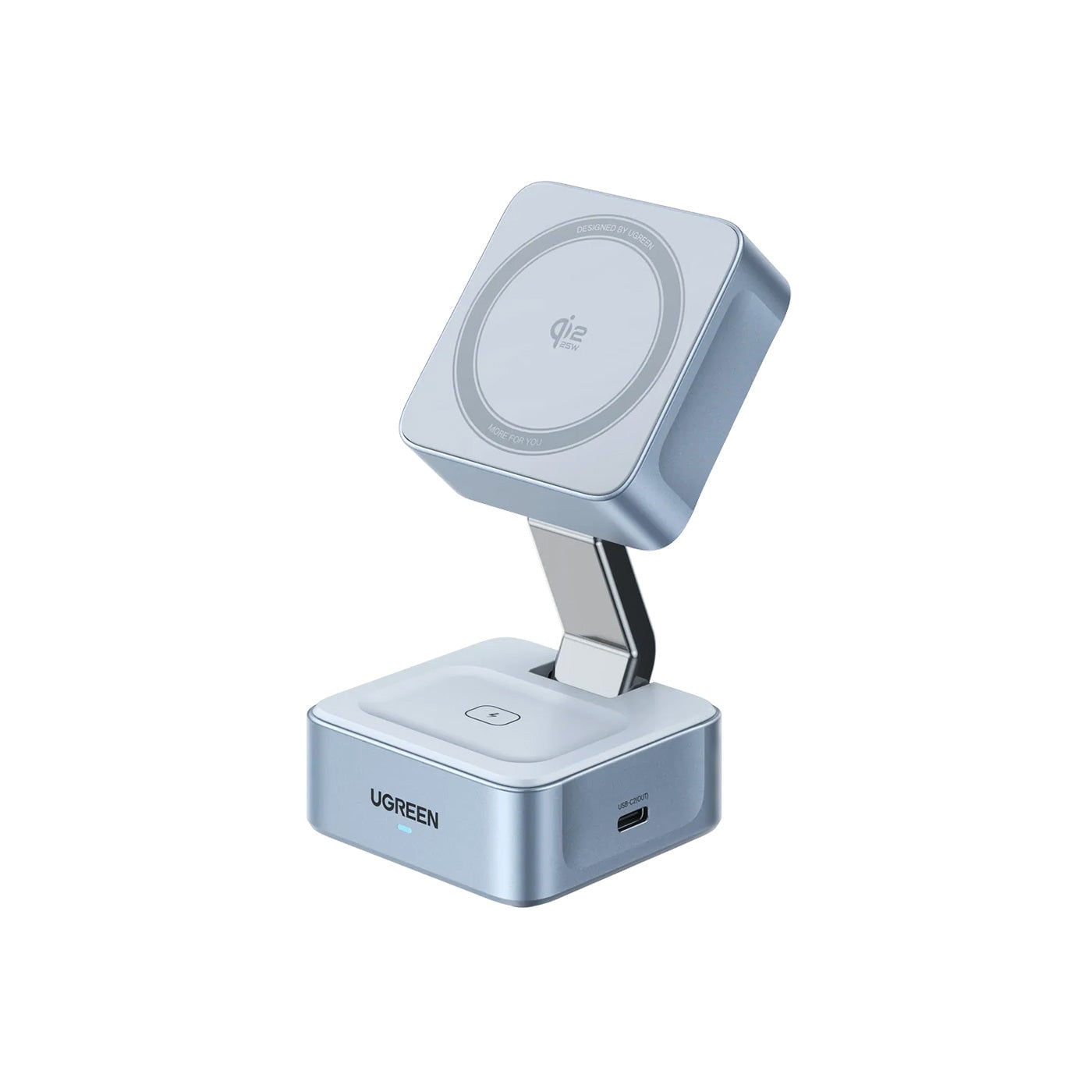 CARGADOR INALÁMBRICO UGREEN MAGFLOW 2 EN 1 25W MAGSAFE 55960B - 1