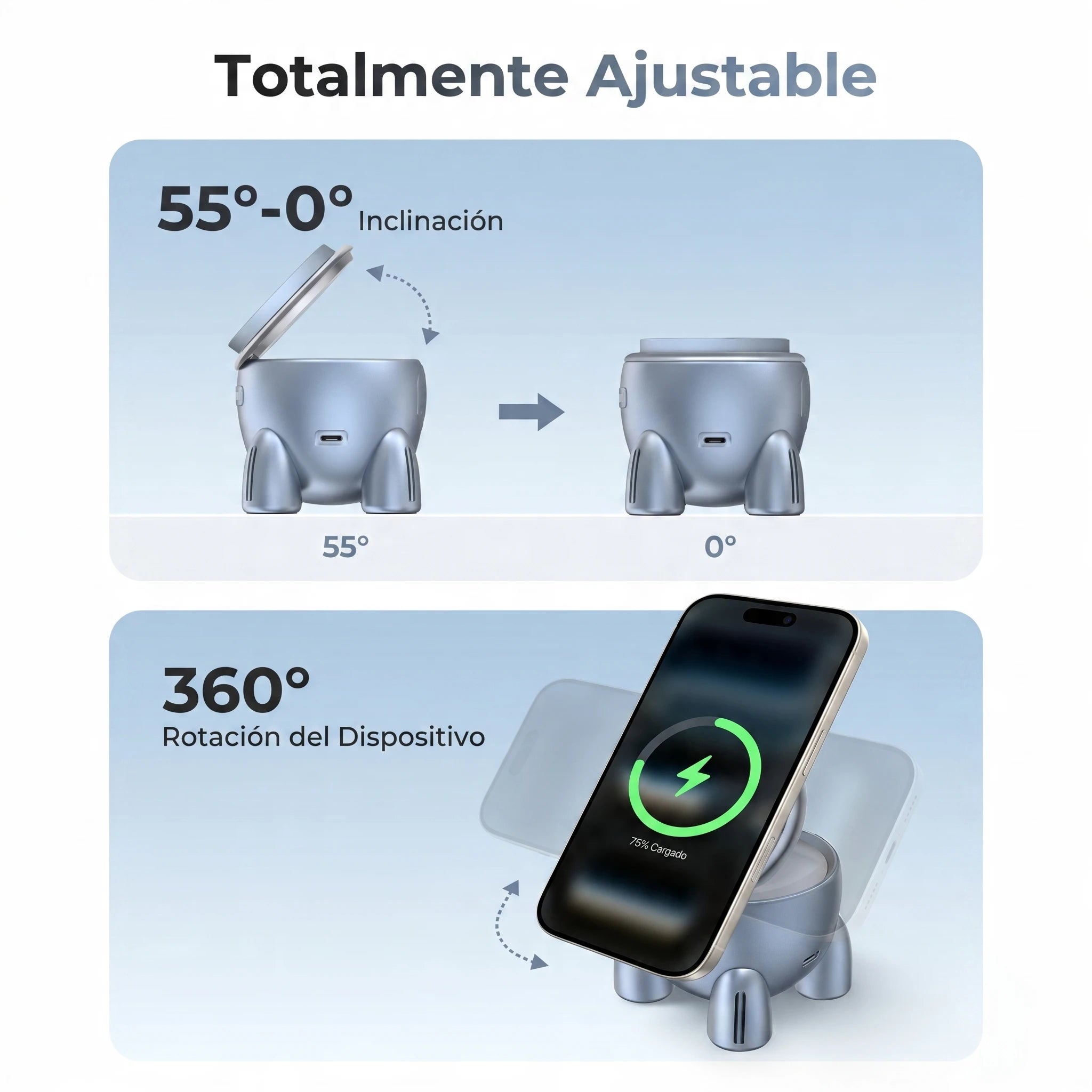 UGREEN UNO ROCKET SHAPE WIRELESS CHARGER 25W - 5