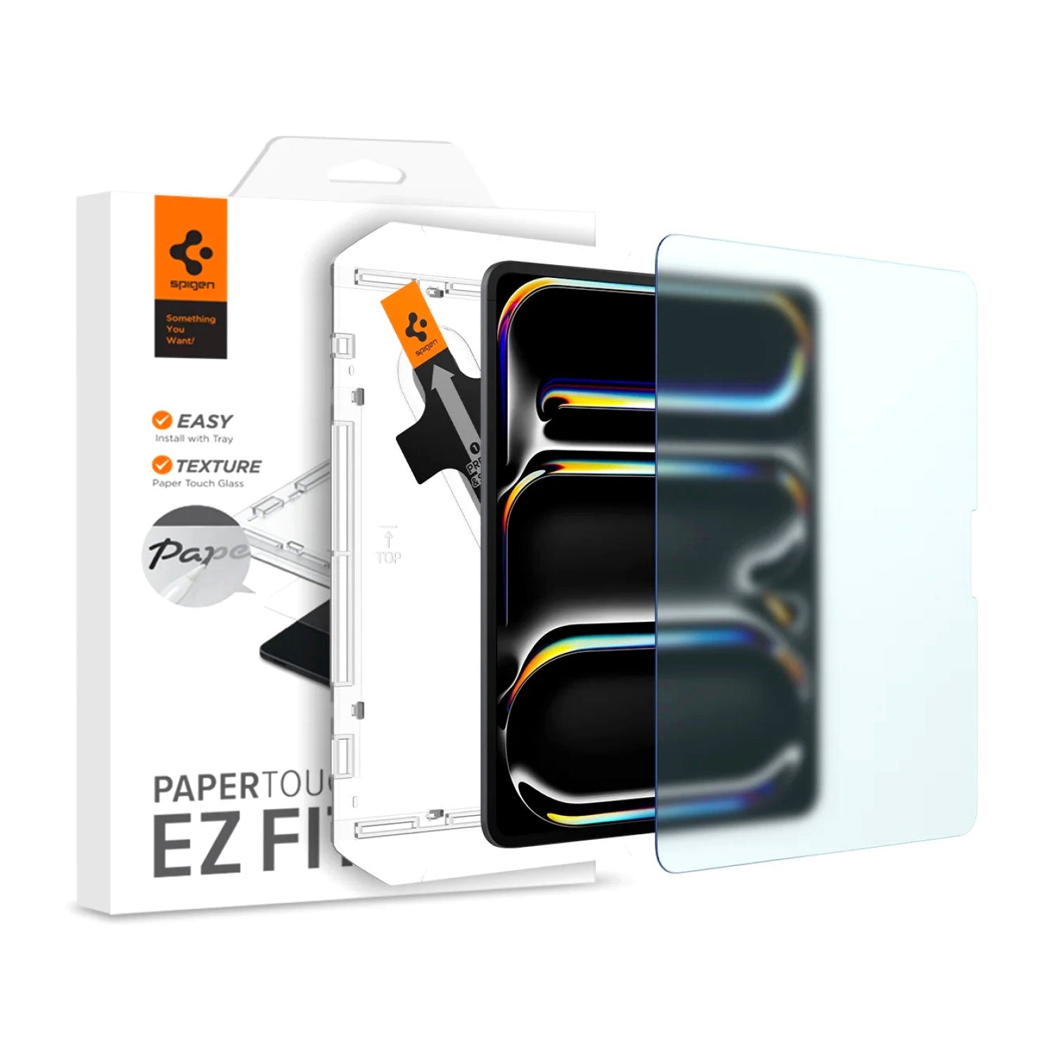 PROTECTOR DE PANTALLA VIDRIO SPIGEN PAPER TOUCH EZ FIT IPAD PRO 13' M4 / M5 2024 2025 - 1