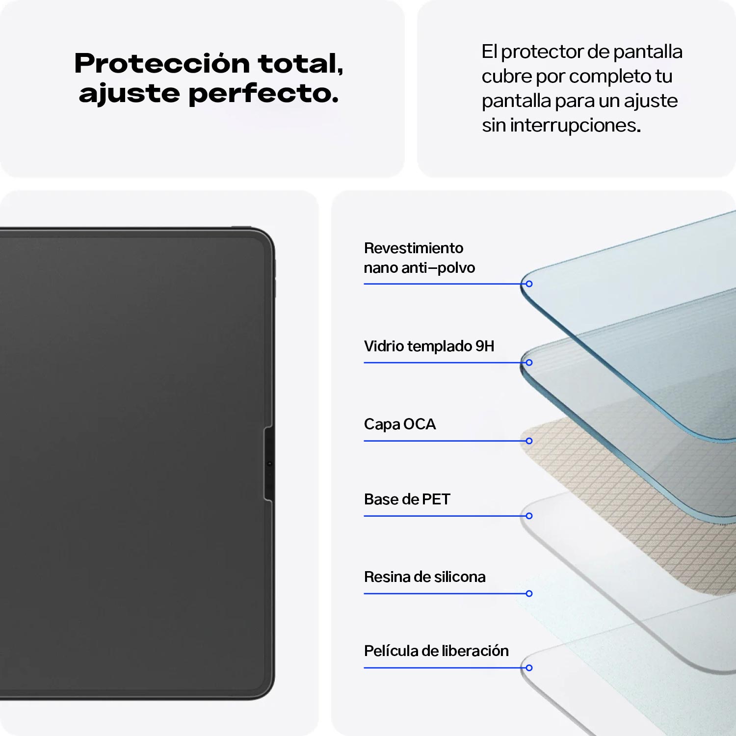PROTECTOR DE PANTALLA VIDRIO SPIGEN PAPER TOUCH EZ FIT IPAD PRO 13' M4 / M5 2024 2025 - 4