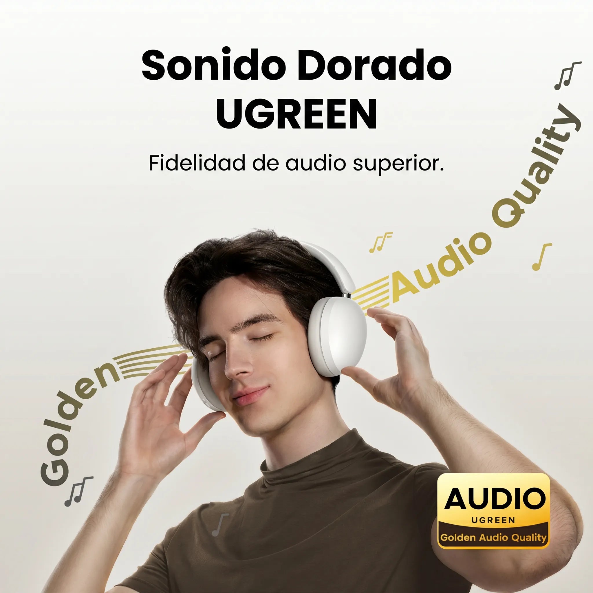 UGREEN AUDÍFONOS STUDIO MAX2 BLUETOOTH 5.4 CON 80 HORAS DE BATERÍA WHITE - 2