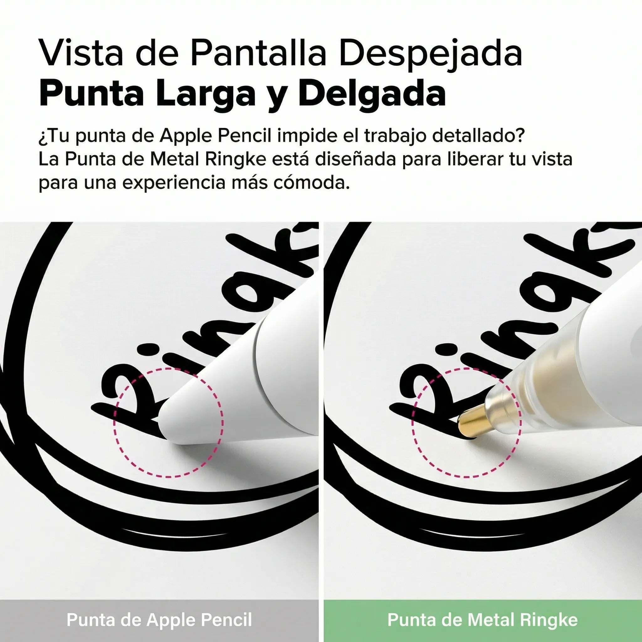 REPUESTO DE PUNTAS RINGKE METAL TIP APPLE PENCIL 3 UND - 3