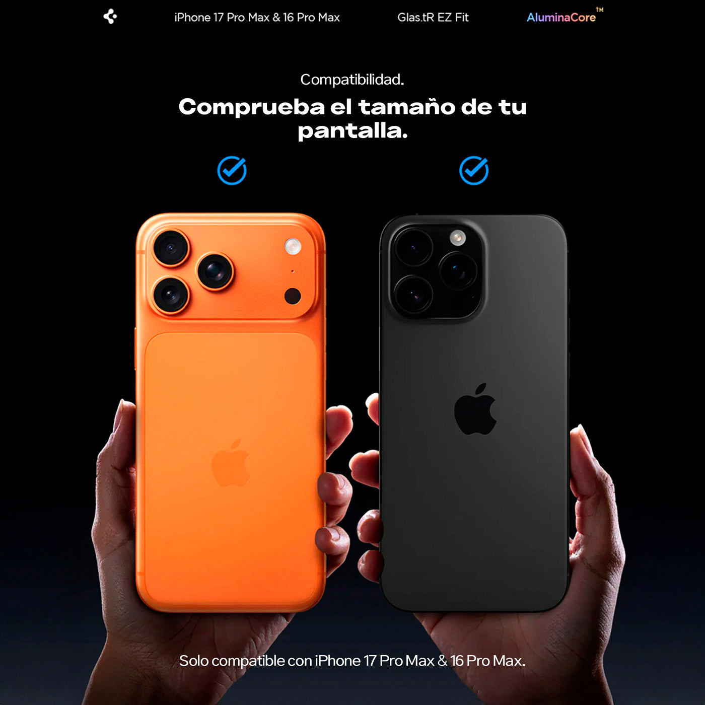PROTECTOR DE PANTALLA SPIGEN EZ FIT GLAS.TR S.P. IPHONE 17 PRO / 17 / 16 PRO 2 UND - 3