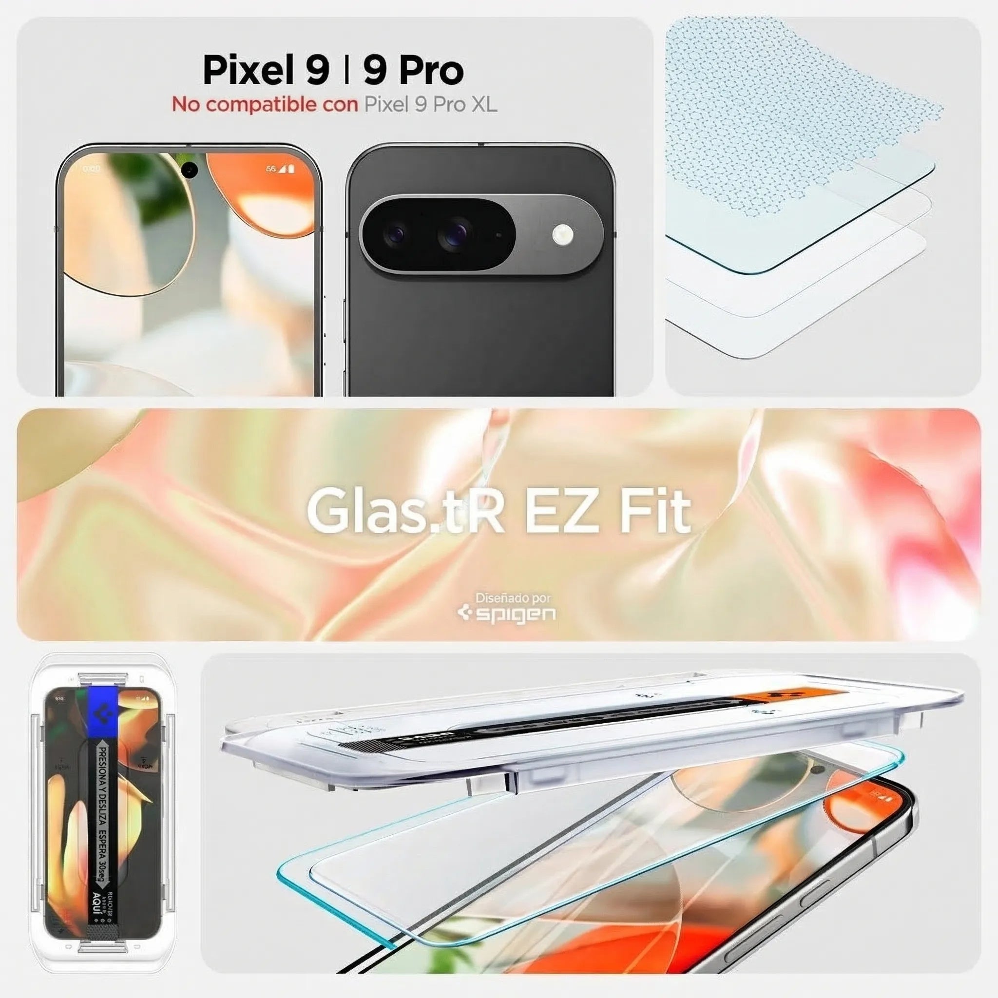 PROTECTOR DE PANTALLA SPIGEN EZ FIT GLAS.TR PIXEL 10 / 10 PRO / 9 / 9 PRO 2 UND - 7