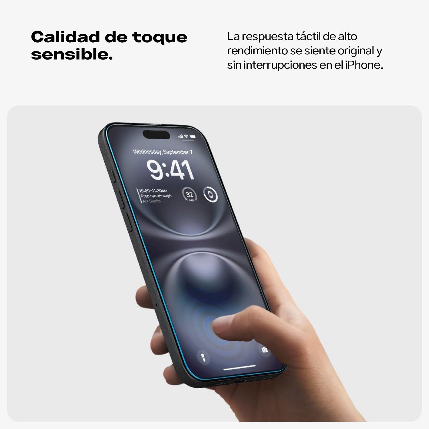 SPIGEN GLAS.TR EZ FIT PROTECTOR DE PANTALLA PARA IPHONE 16 PLUS / 15 PLUS 2 UND - 3