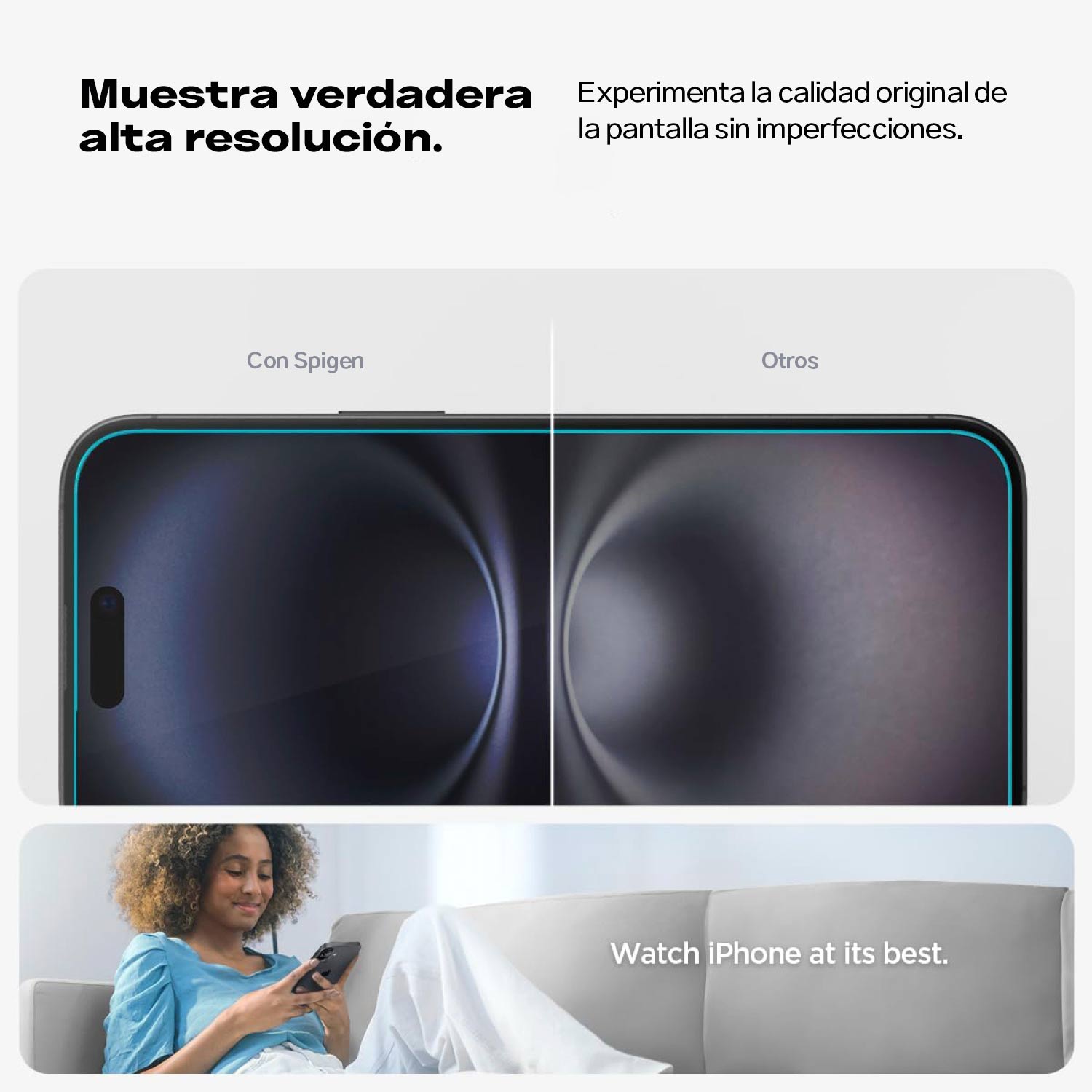 SPIGEN GLAS.TR EZ FIT PROTECTOR DE PANTALLA PARA IPHONE 16 PLUS / 15 PLUS 2 UND - 4
