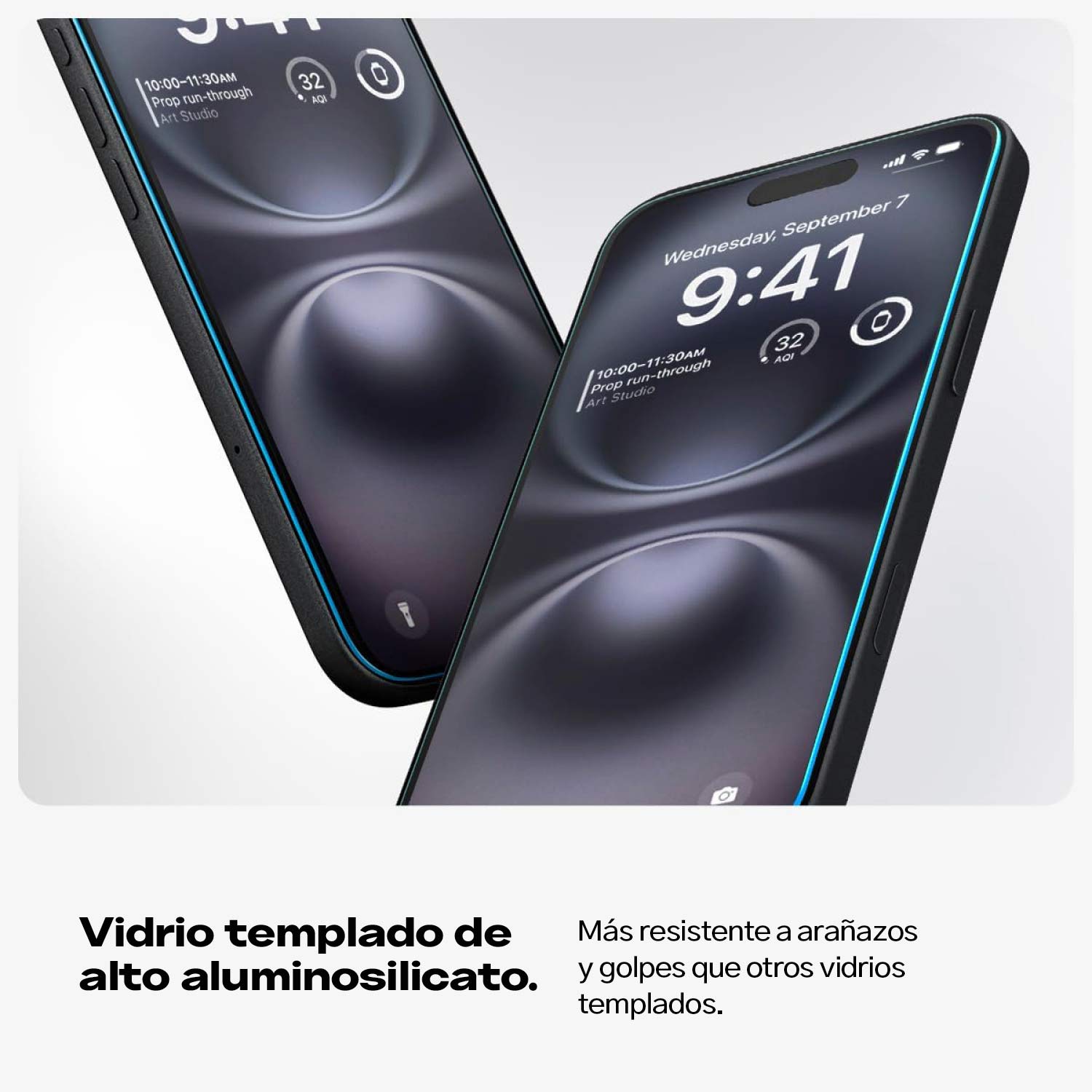 SPIGEN GLAS.TR EZ FIT PROTECTOR DE PANTALLA PARA IPHONE 16 PLUS / 15 PLUS 2 UND - 5