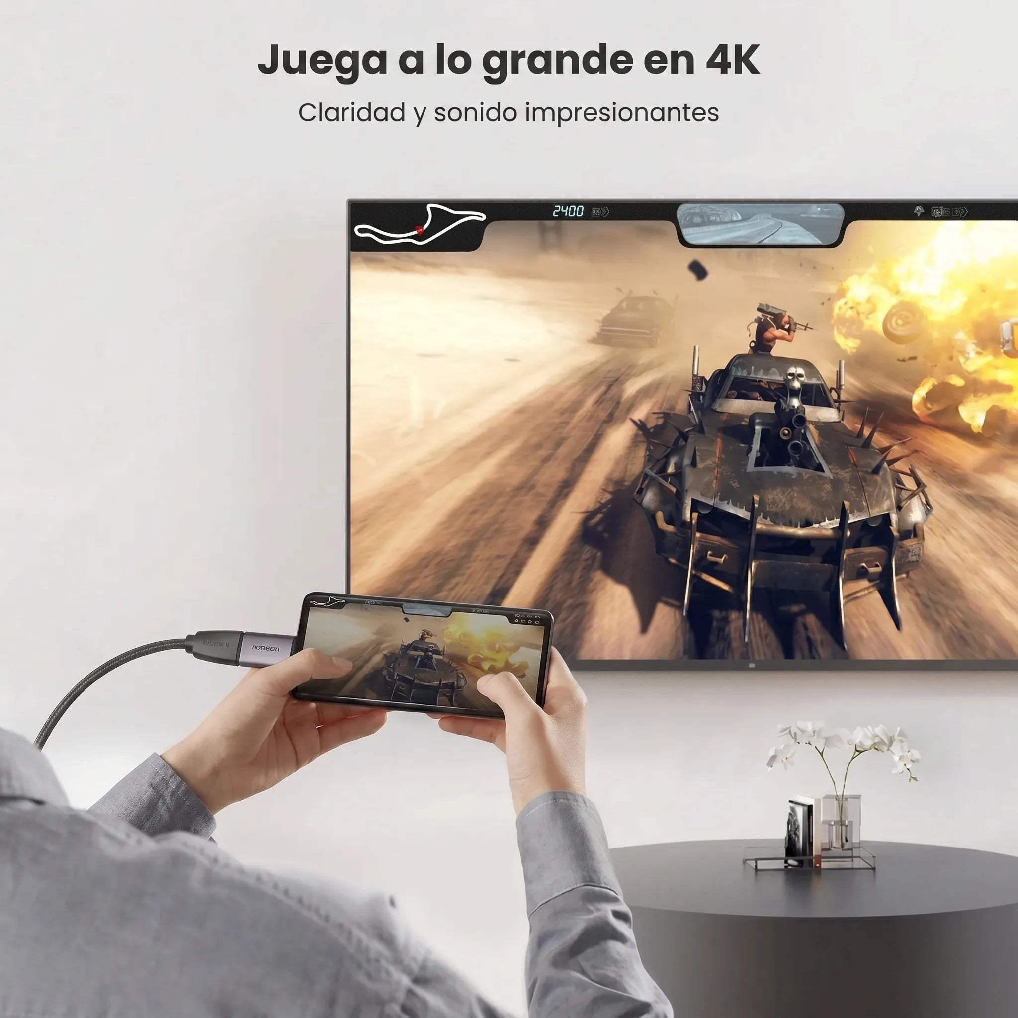 UGREEN ADAPTADOR USB C A HDMI 4K 60HZ US320 PARA MONITOR Y TV - 5