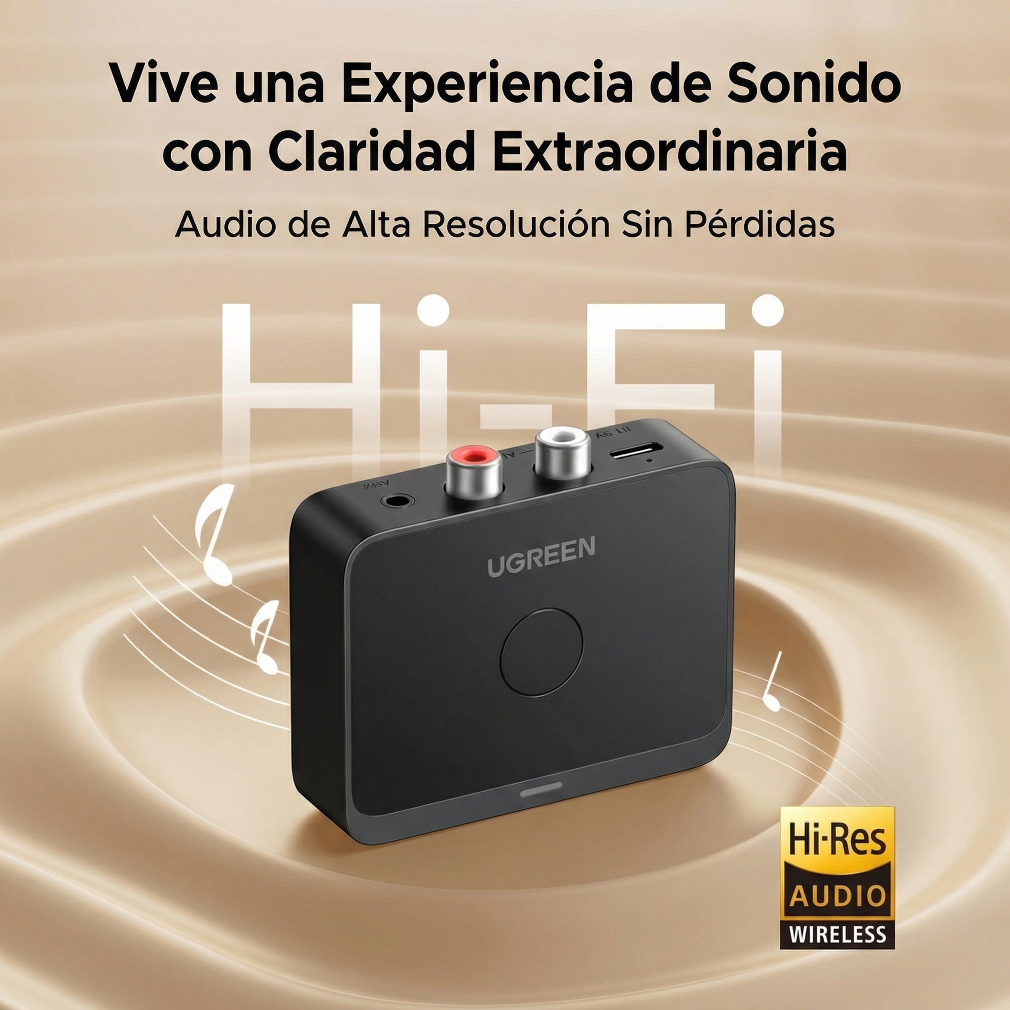 UGREEN RECEPTOR DE AUDIO BLUETOOTH 6.0 HI RES 55545 - 8