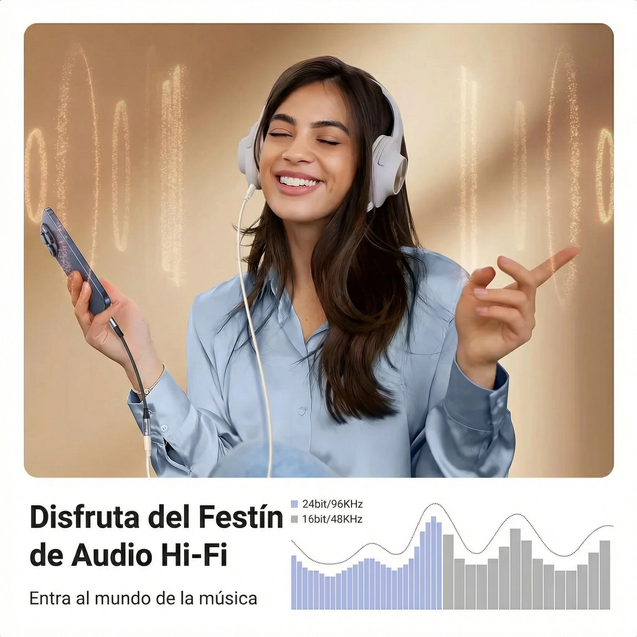 ADAPTADOR UGREEN USB C A 3.5 MM AUDIO + MIC 80154 - 4