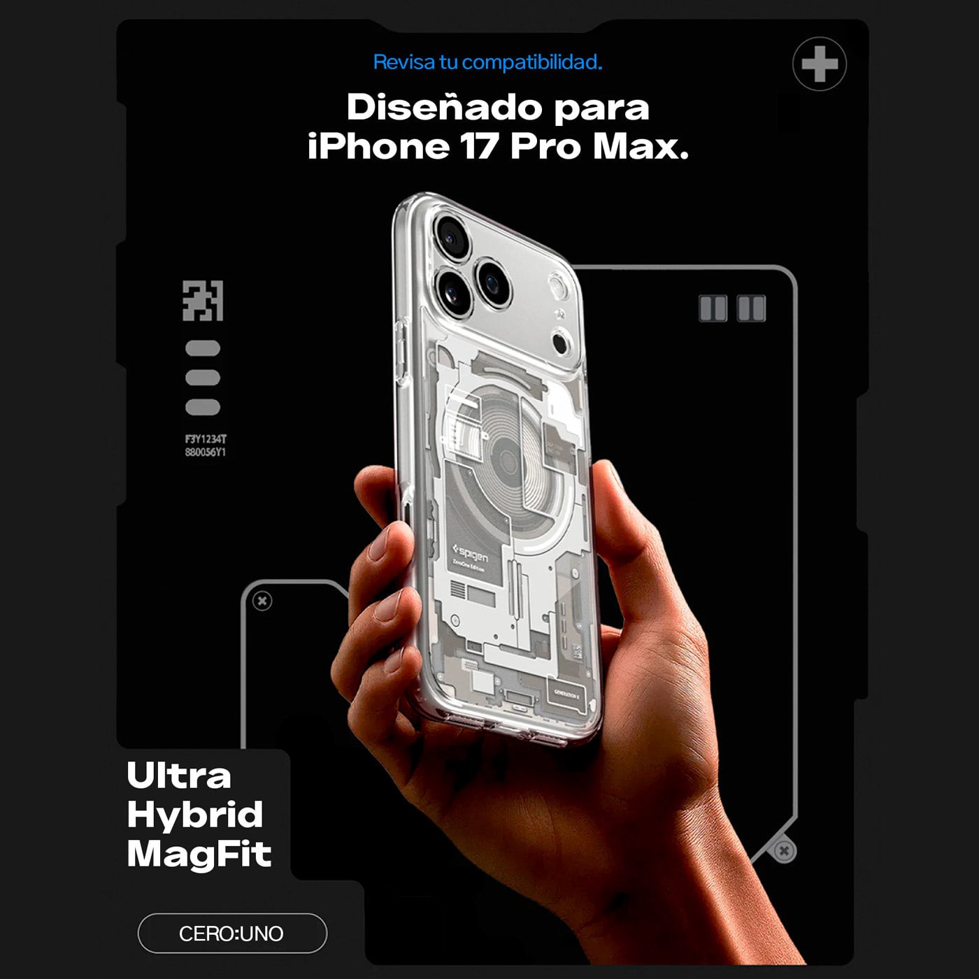 CASE SPIGEN ULTRA HYBRID ZERO ONE MAG FIT IPHONE 18 PRO MAX (MAGSAFE) - NATURAL TITANIUM - 4