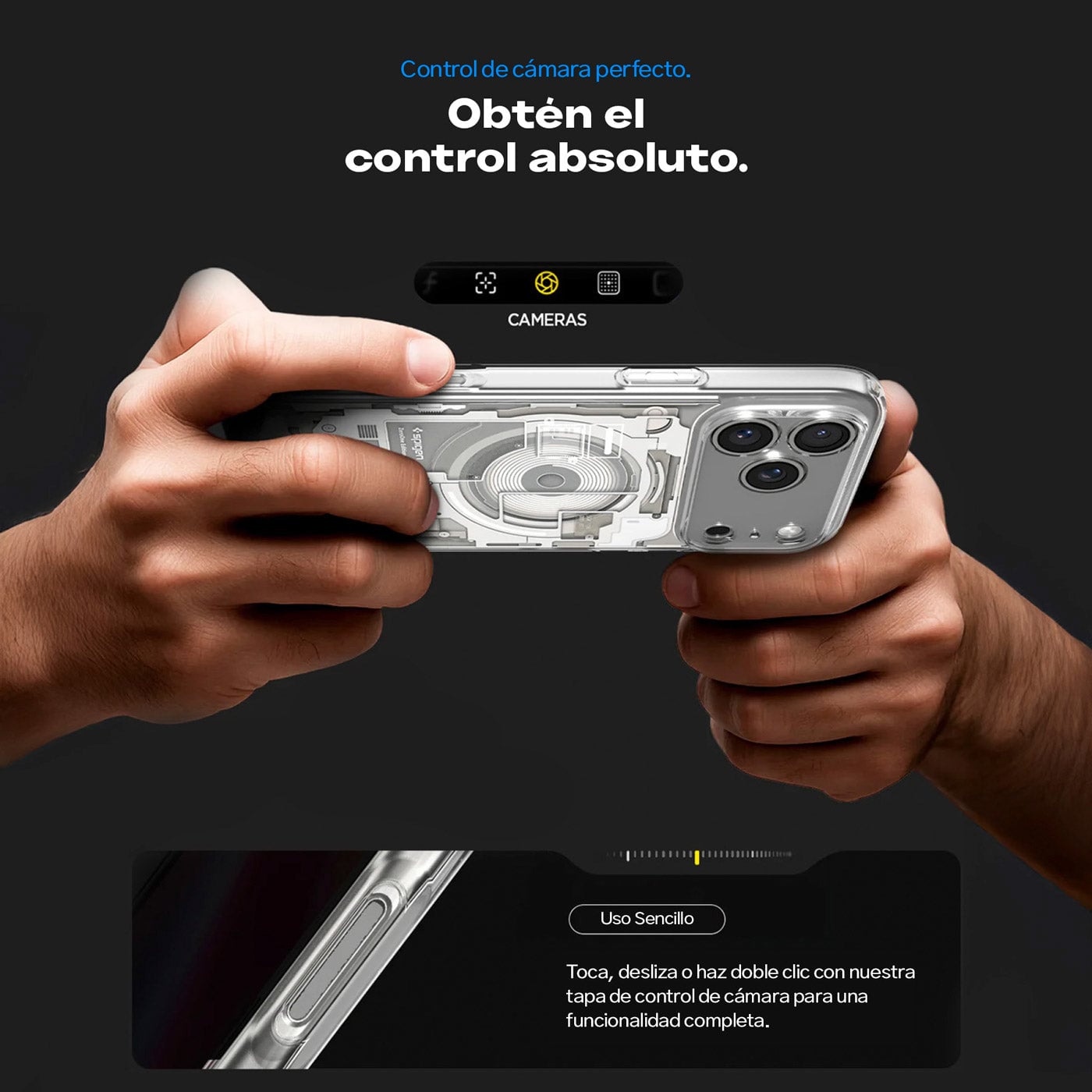 CASE SPIGEN ULTRA HYBRID ZERO ONE MAG FIT IPHONE 18 PRO MAX (MAGSAFE) - NATURAL TITANIUM - 7